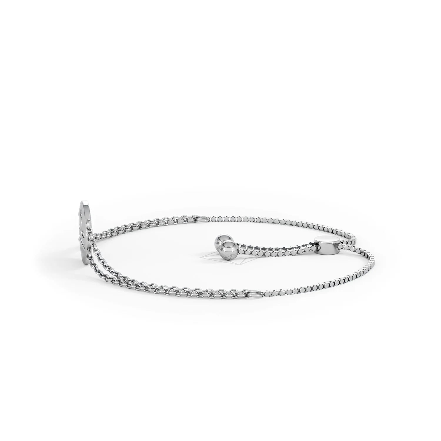 Astrology Libra 0.07ct Lab Grown Diamond Adjustable Medallion Bracelet Sterling Silver - Image 71