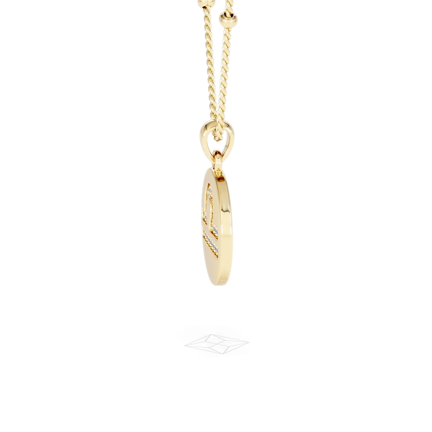 Astrology Libra 0.07ct Lab Grown Diamond Medallion Pendant Necklace in 18K Gold Vermeil - Image 26