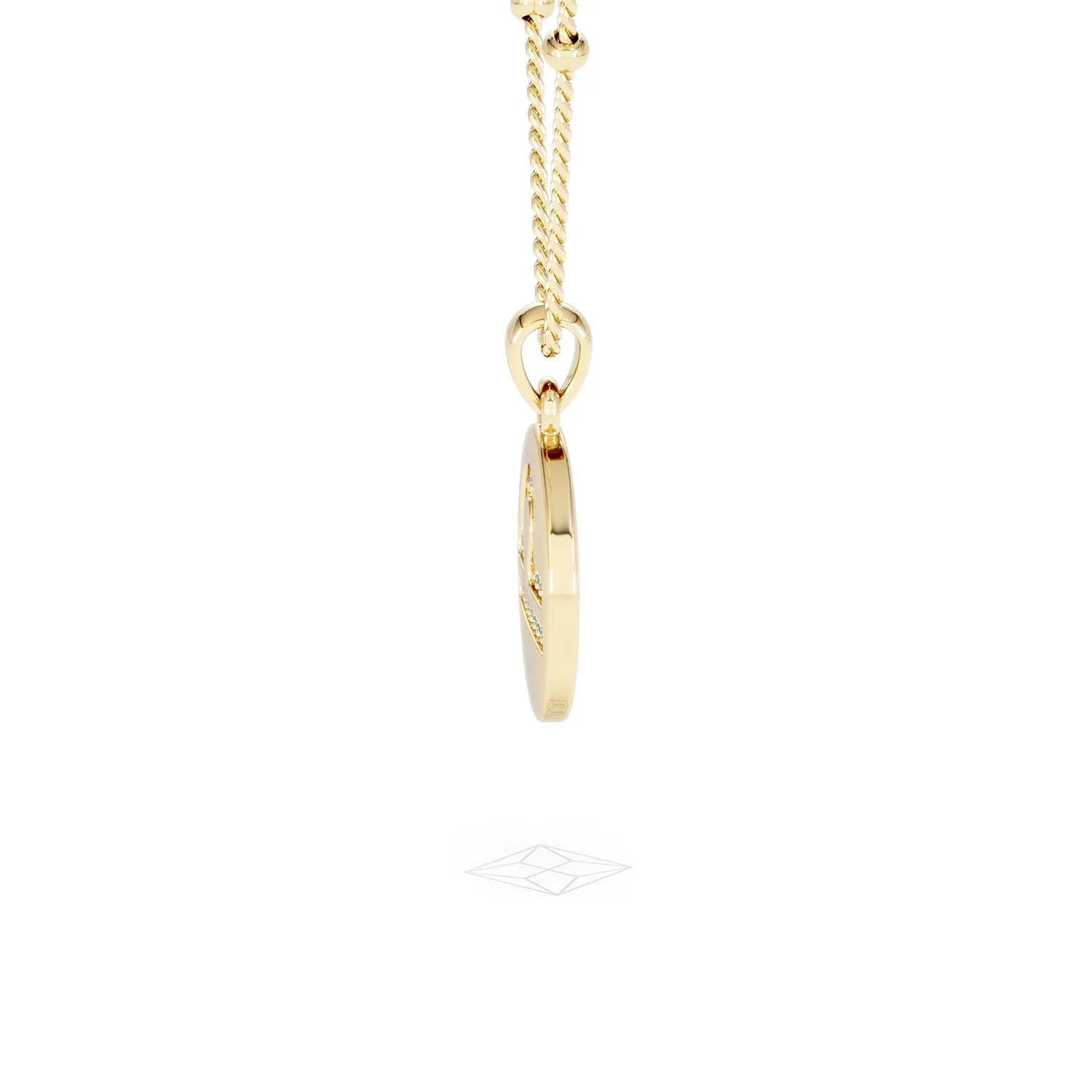 Astrology Libra 0.07ct Lab Grown Diamond Medallion Pendant Necklace in 18K Gold Vermeil - Image 27