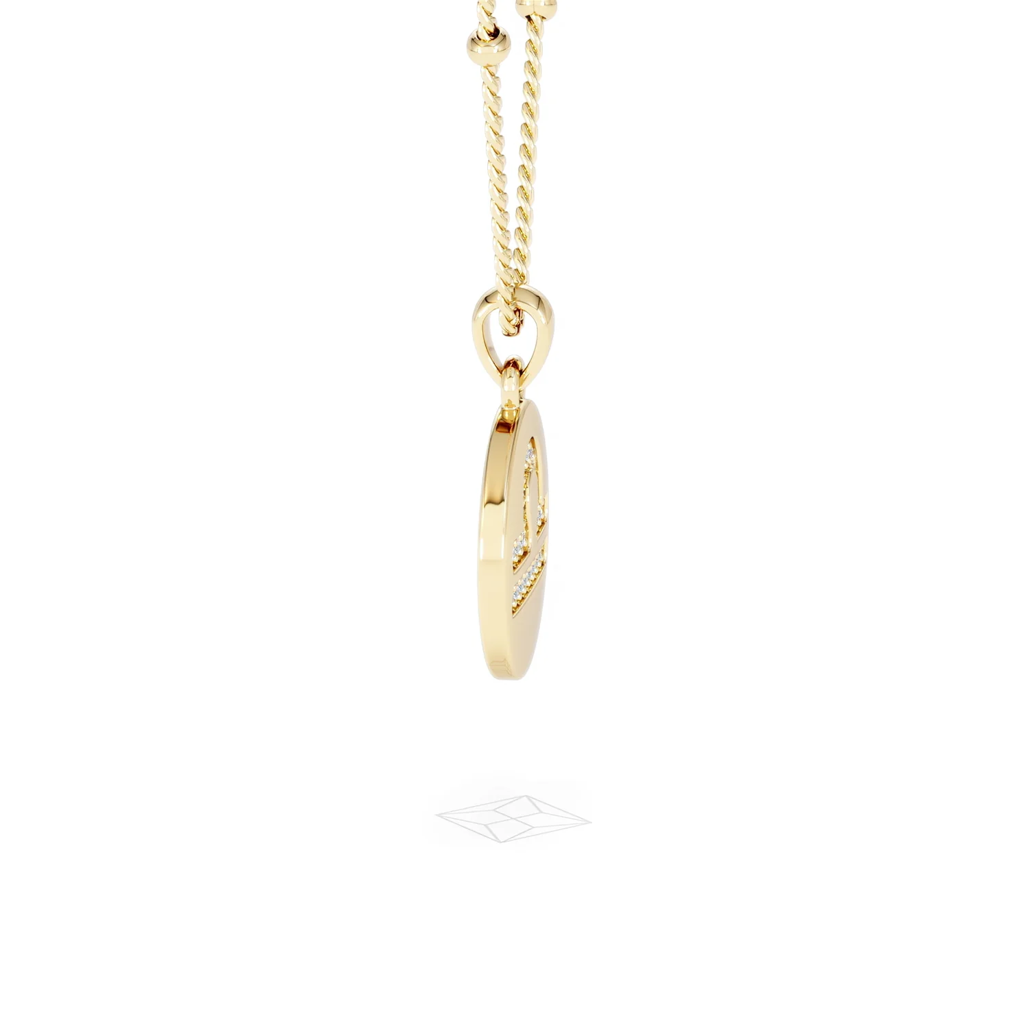Astrology Libra 0.07ct Lab Grown Diamond Medallion Pendant Necklace in 18K Gold Vermeil - Image 70