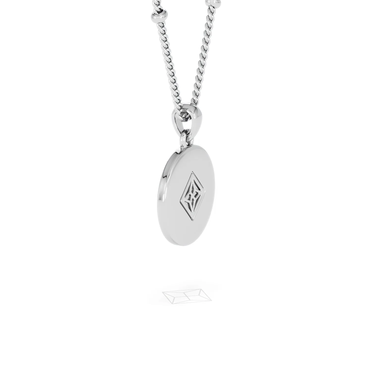 Astrology Libra 0.07ct Lab Grown Diamond Medallion Pendant Necklace in Sterling Silver - Image 35