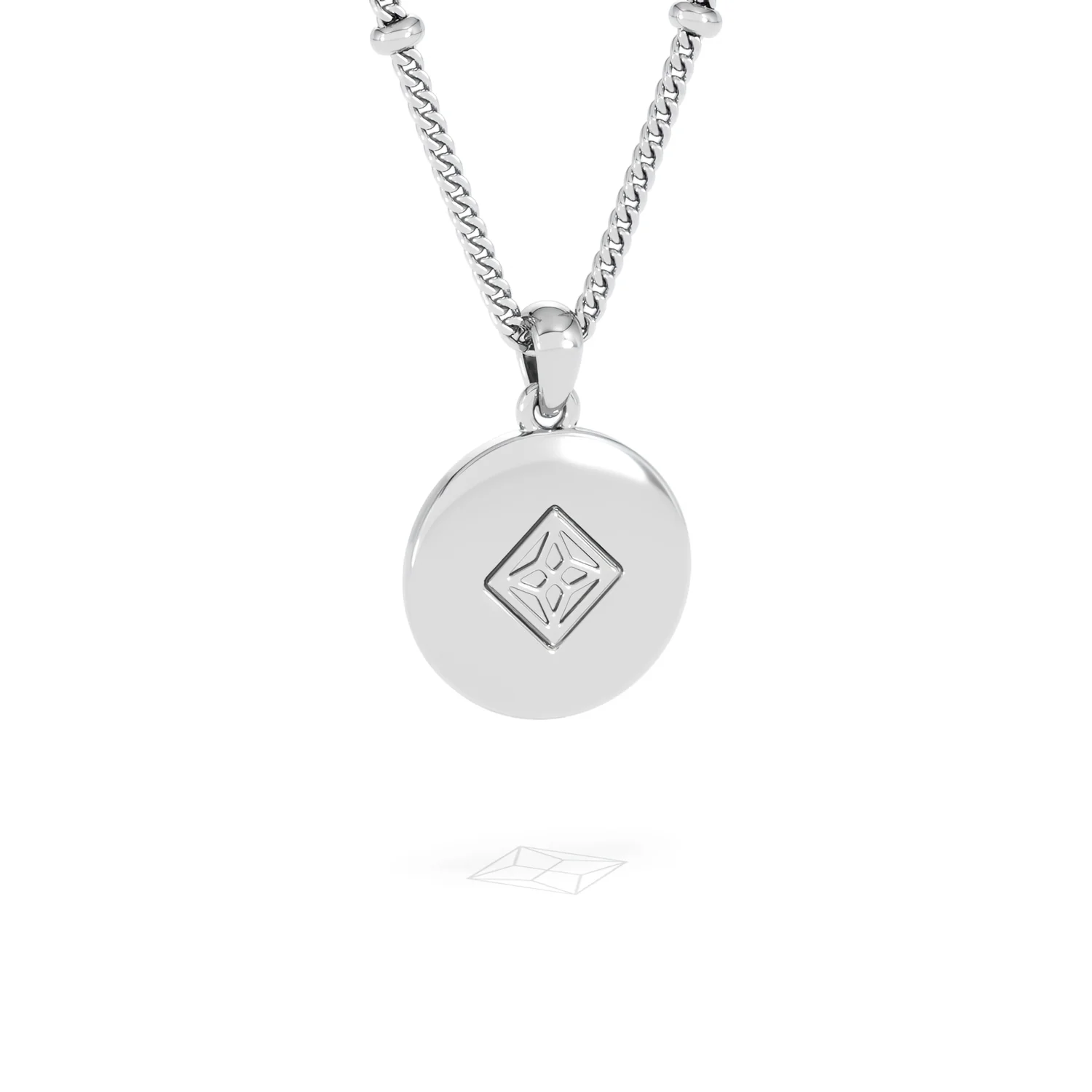 Astrology Libra 0.07ct Lab Grown Diamond Medallion Pendant Necklace in Sterling Silver - Image 44