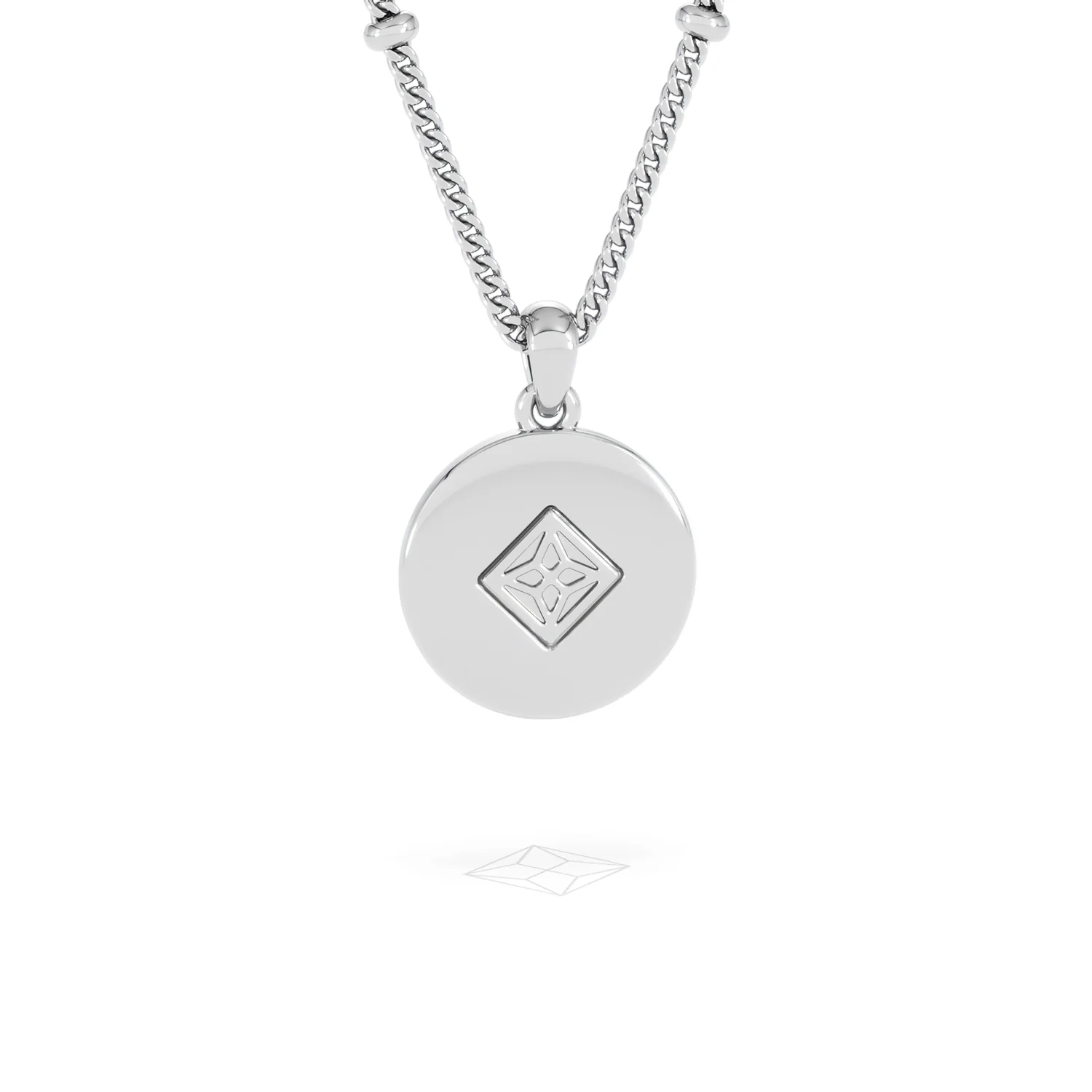 Astrology Libra 0.07ct Lab Grown Diamond Medallion Pendant Necklace in Sterling Silver - Image 46