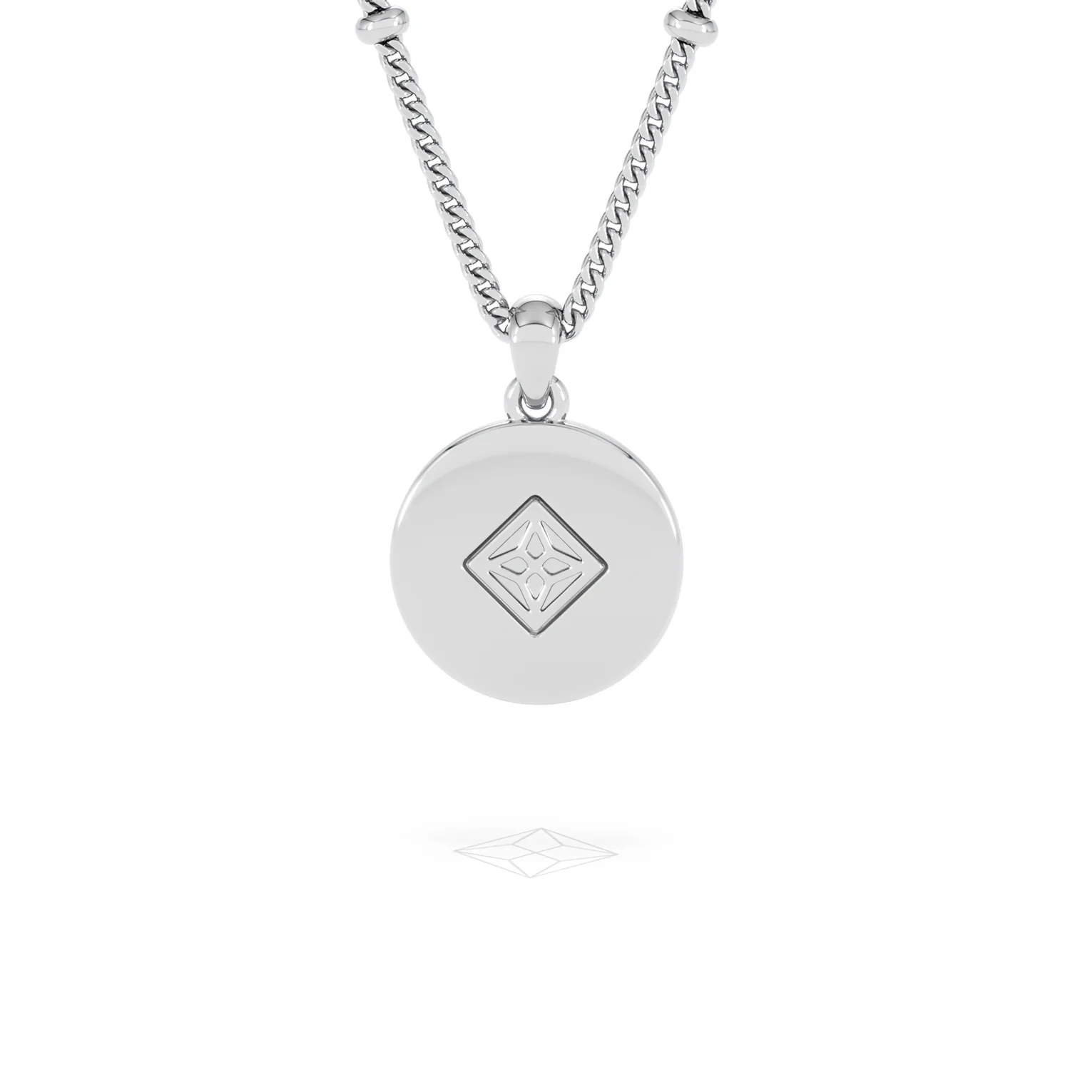 Astrology Libra 0.07ct Lab Grown Diamond Medallion Pendant Necklace in Sterling Silver - Image 49