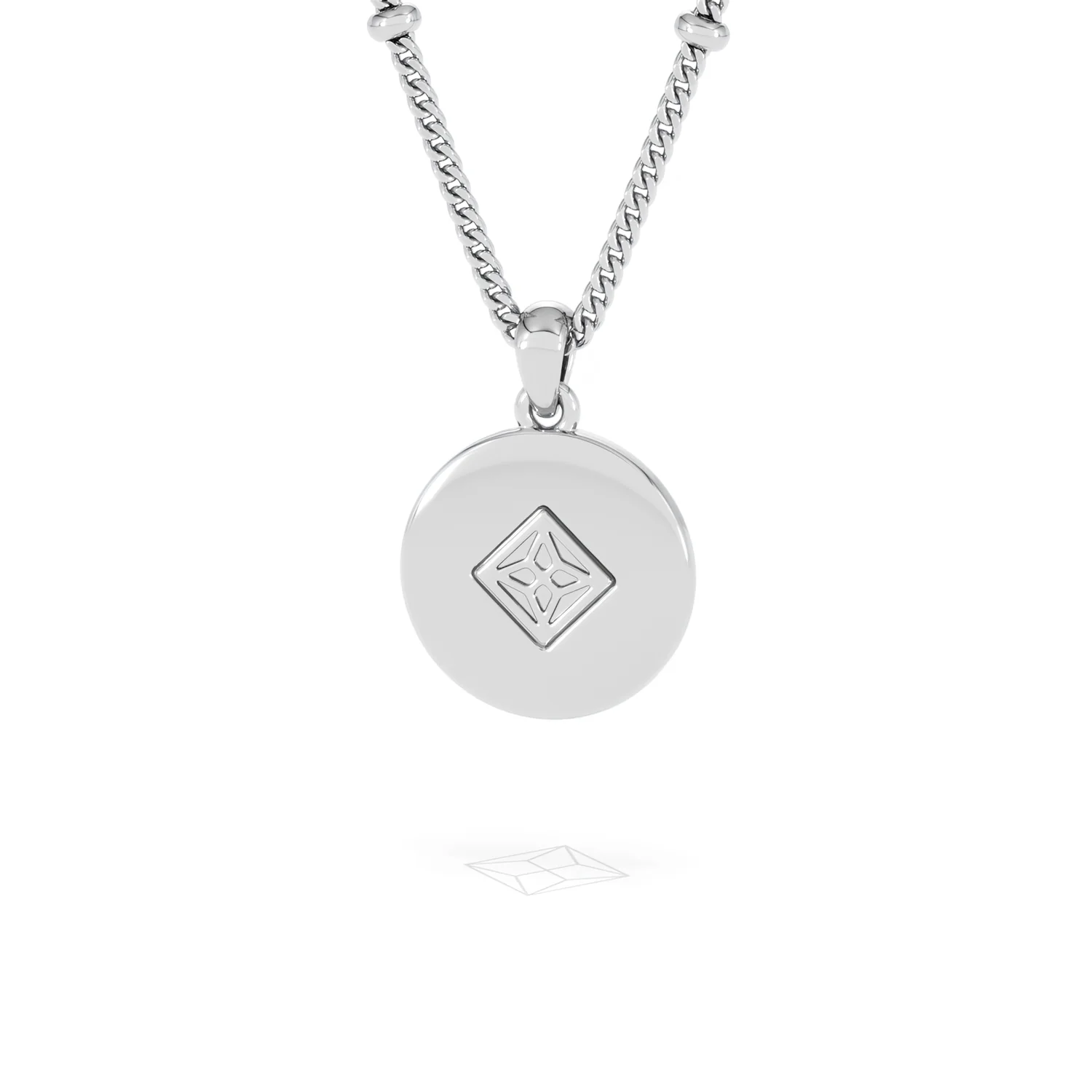 Astrology Libra 0.07ct Lab Grown Diamond Medallion Pendant Necklace in Sterling Silver - Image 51