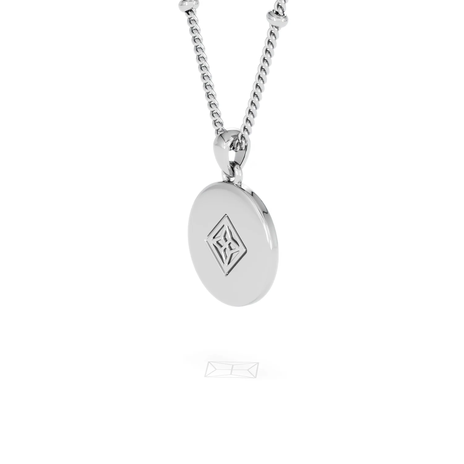 Astrology Libra 0.07ct Lab Grown Diamond Medallion Pendant Necklace in Sterling Silver - Image 59