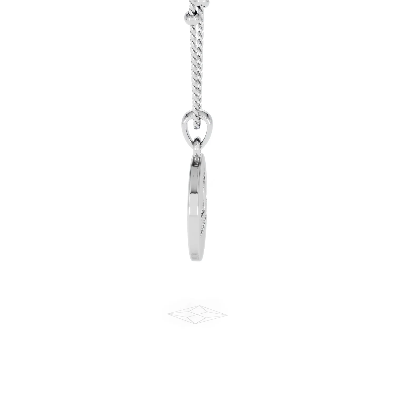 Astrology Libra 0.07ct Lab Grown Diamond Medallion Pendant Necklace in Sterling Silver - Image 69