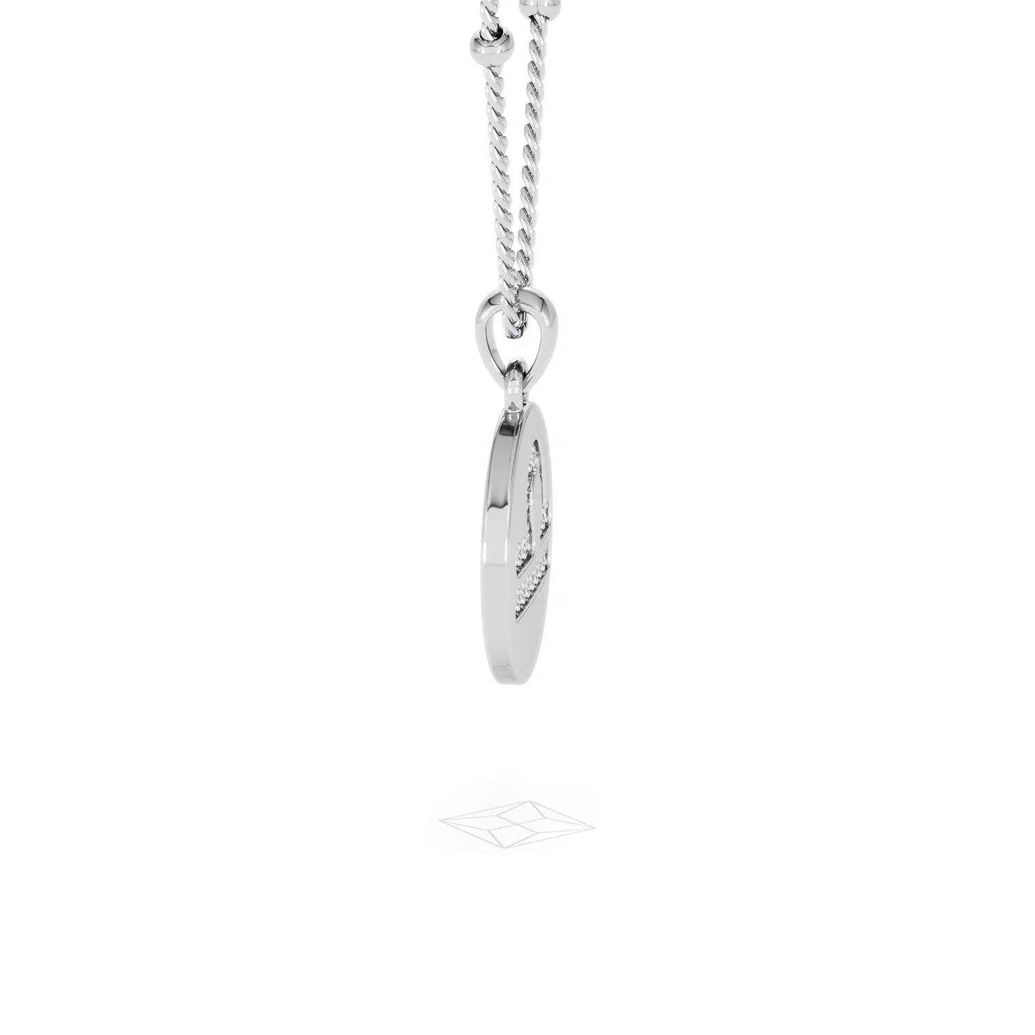 Astrology Libra 0.07ct Lab Grown Diamond Medallion Pendant Necklace in Sterling Silver - Image 70