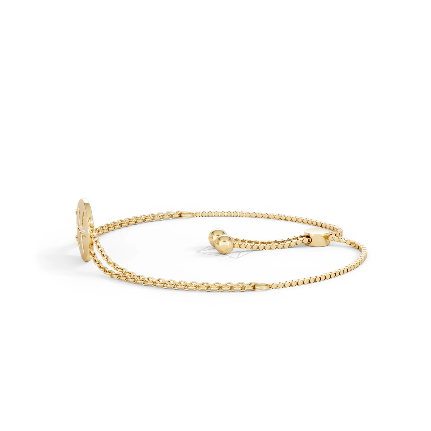 Astrology Pisces 0.07ct Lab Grown Diamond Adjustable Medallion Bracelet 18K Gold Vermeil - Image 72