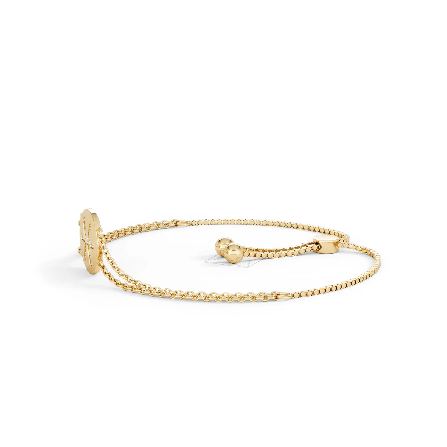 Astrology Pisces 0.07ct Lab Grown Diamond Adjustable Medallion Bracelet 18K Gold Vermeil - Image 73