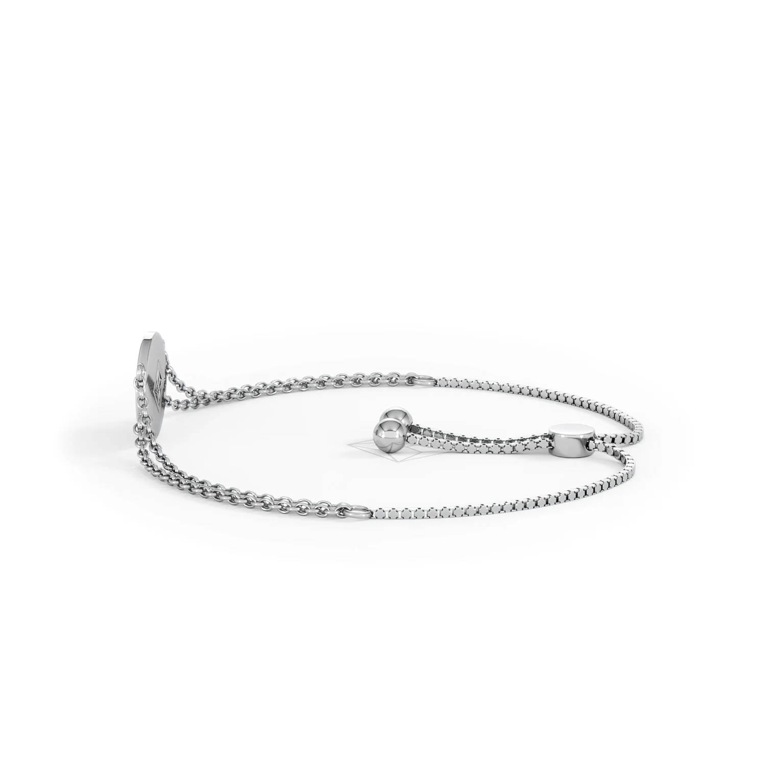 Astrology Pisces 0.07ct Lab Grown Diamond Adjustable Medallion Bracelet Sterling Silver - Image 67