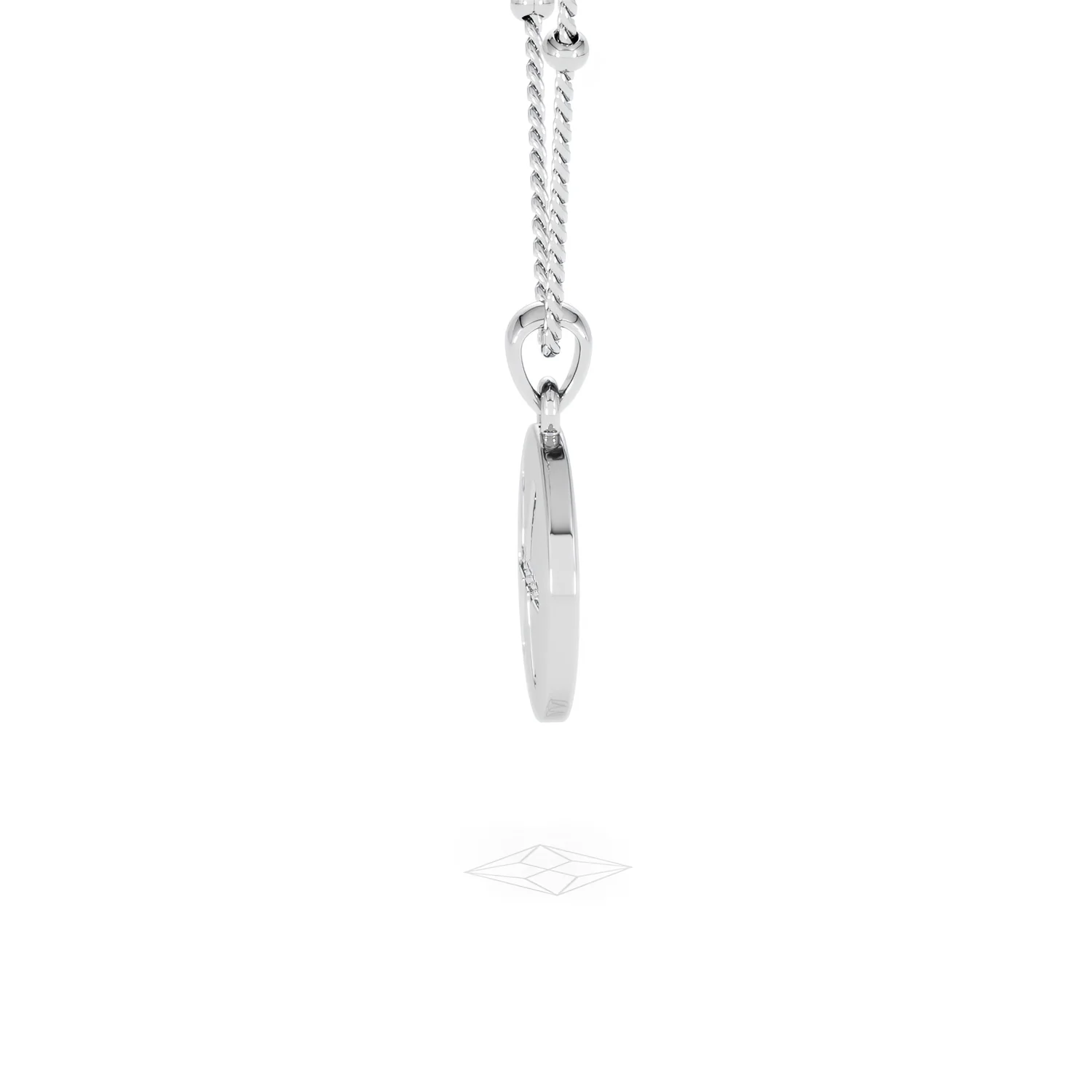 Astrology Pisces 0.07ct Lab Grown Diamond Medallion Pendant Necklace in Sterling Silver - Image 70
