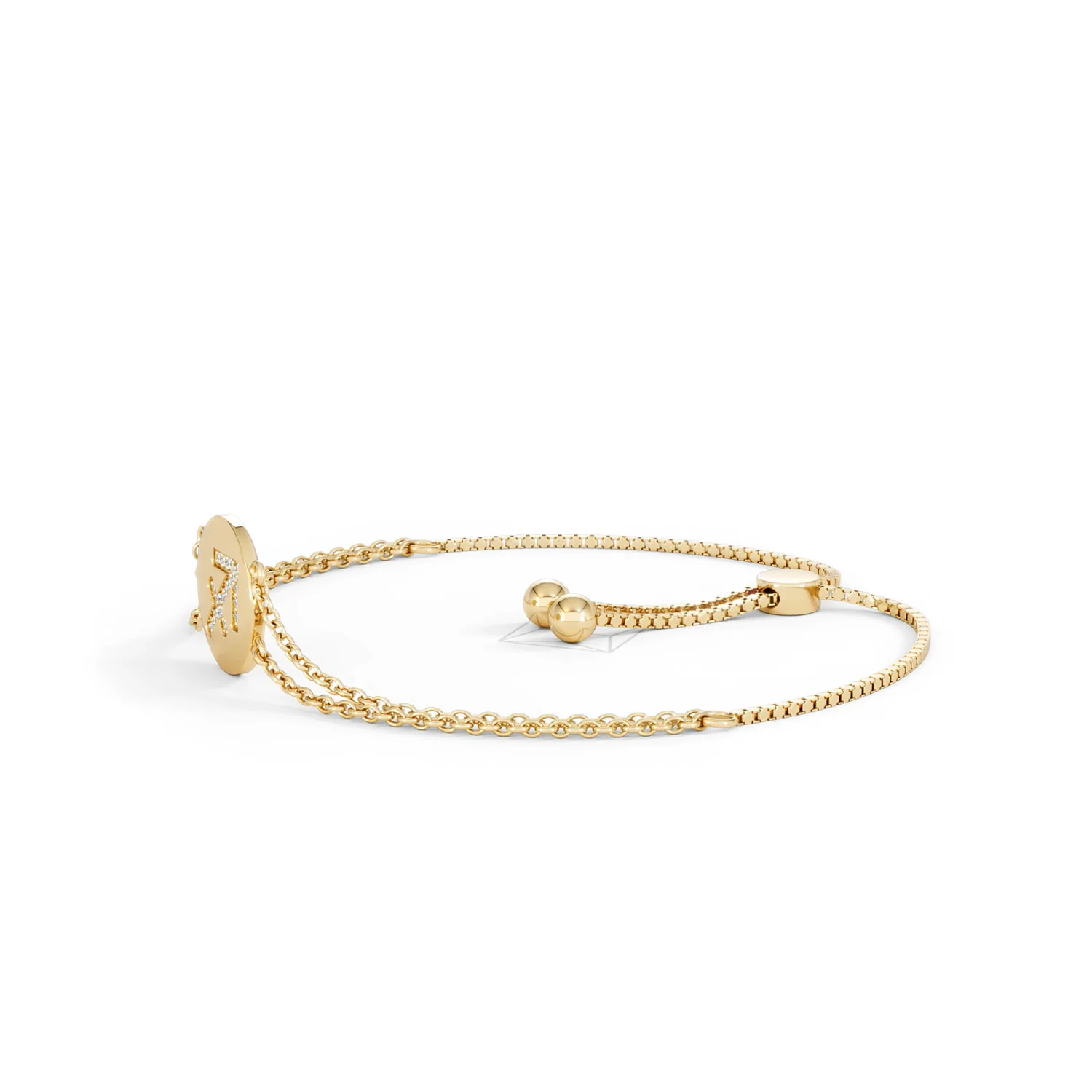 Astrology Sagittarius 0.07ct Lab Grown Diamond Adjustable Medallion Bracelet 18K Gold Vermeil - Image 74