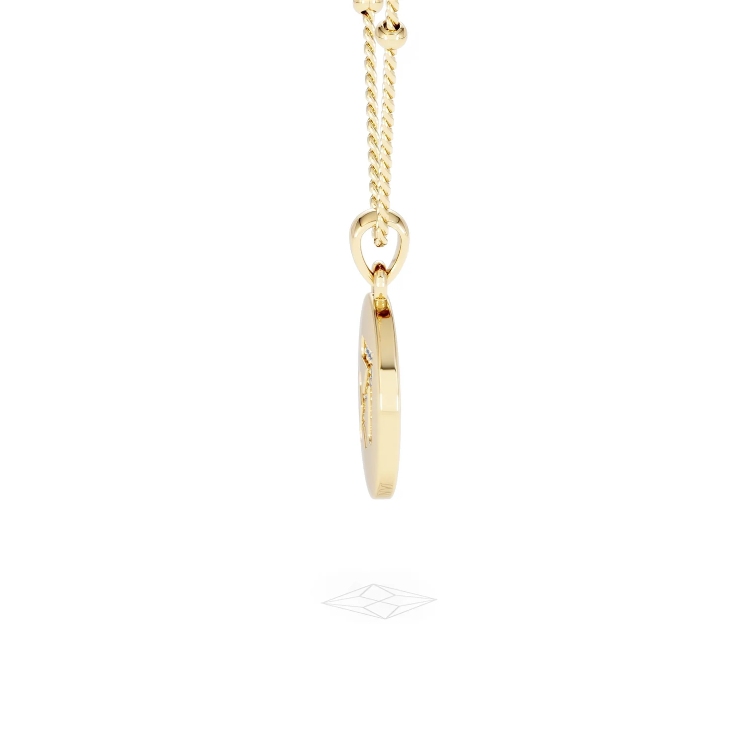 Astrology Sagittarius 0.07ct Lab Grown Diamond Medallion Pendant Necklace in 18K Gold Vermeil - Image 70