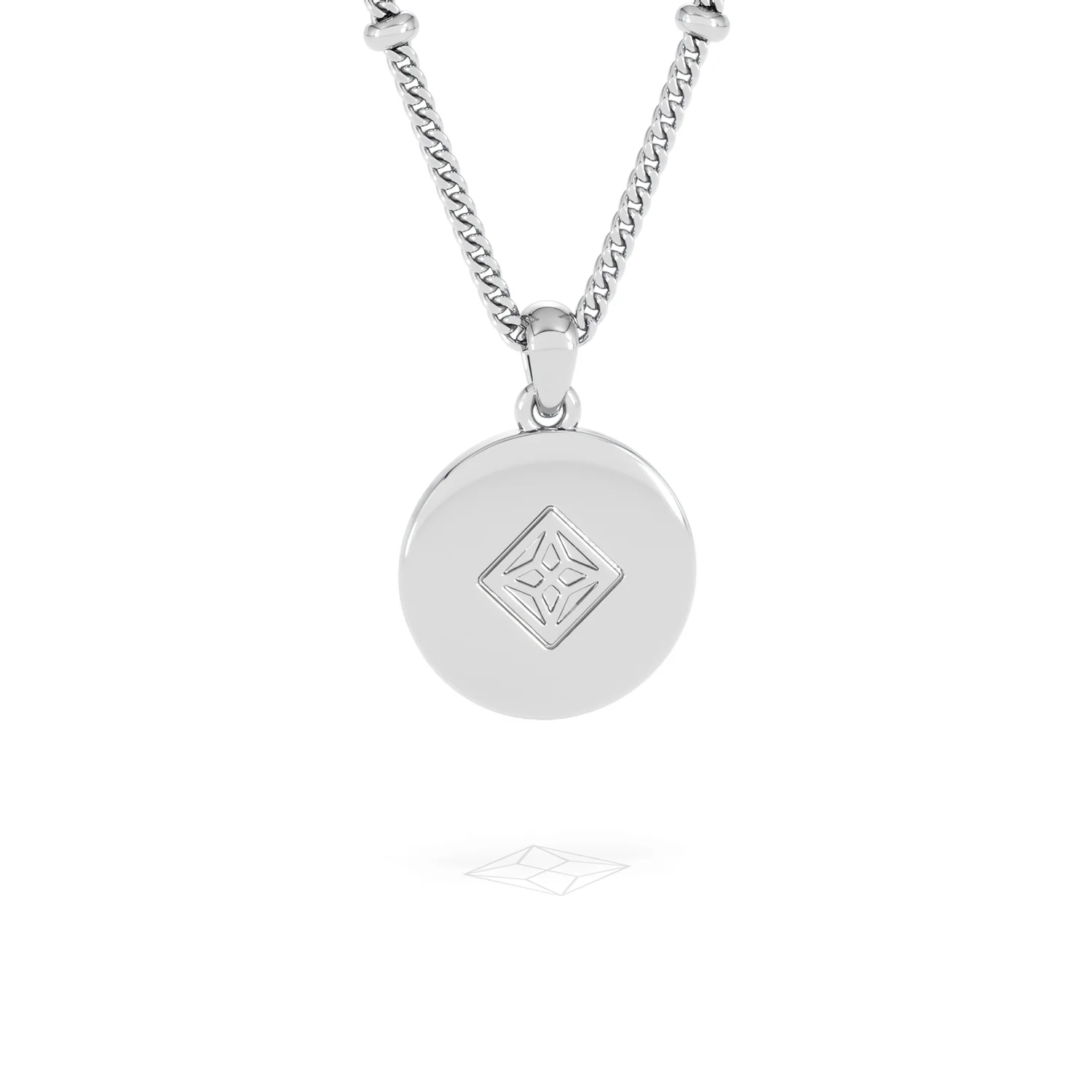 Astrology Sagittarius 0.07ct Lab Grown Diamond Medallion Pendant Necklace in Sterling Silver - Image 51