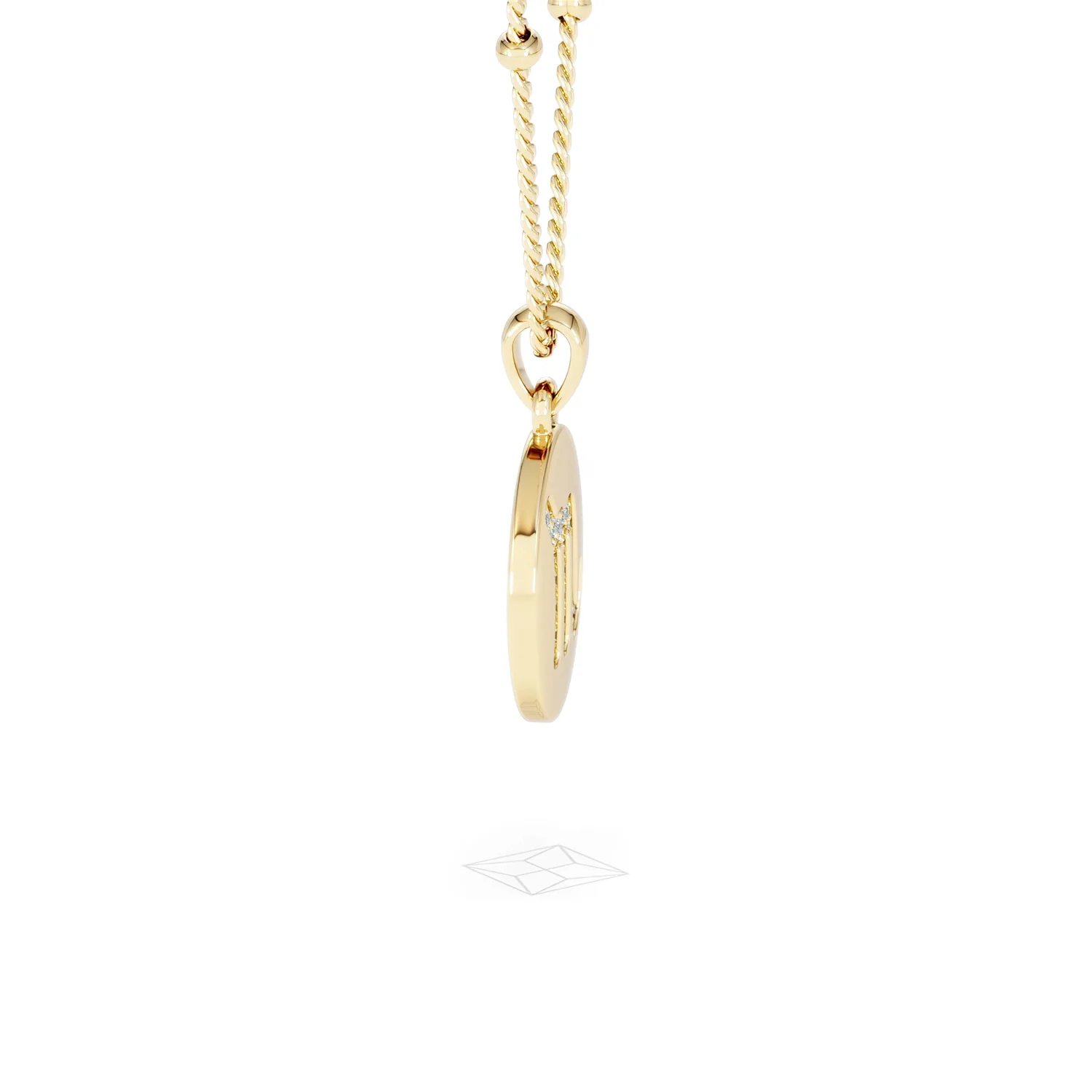 Astrology Scorpio 0.07ct Lab Grown Diamond Medallion Pendant Necklace in 18K Gold Vermeil - Image 27