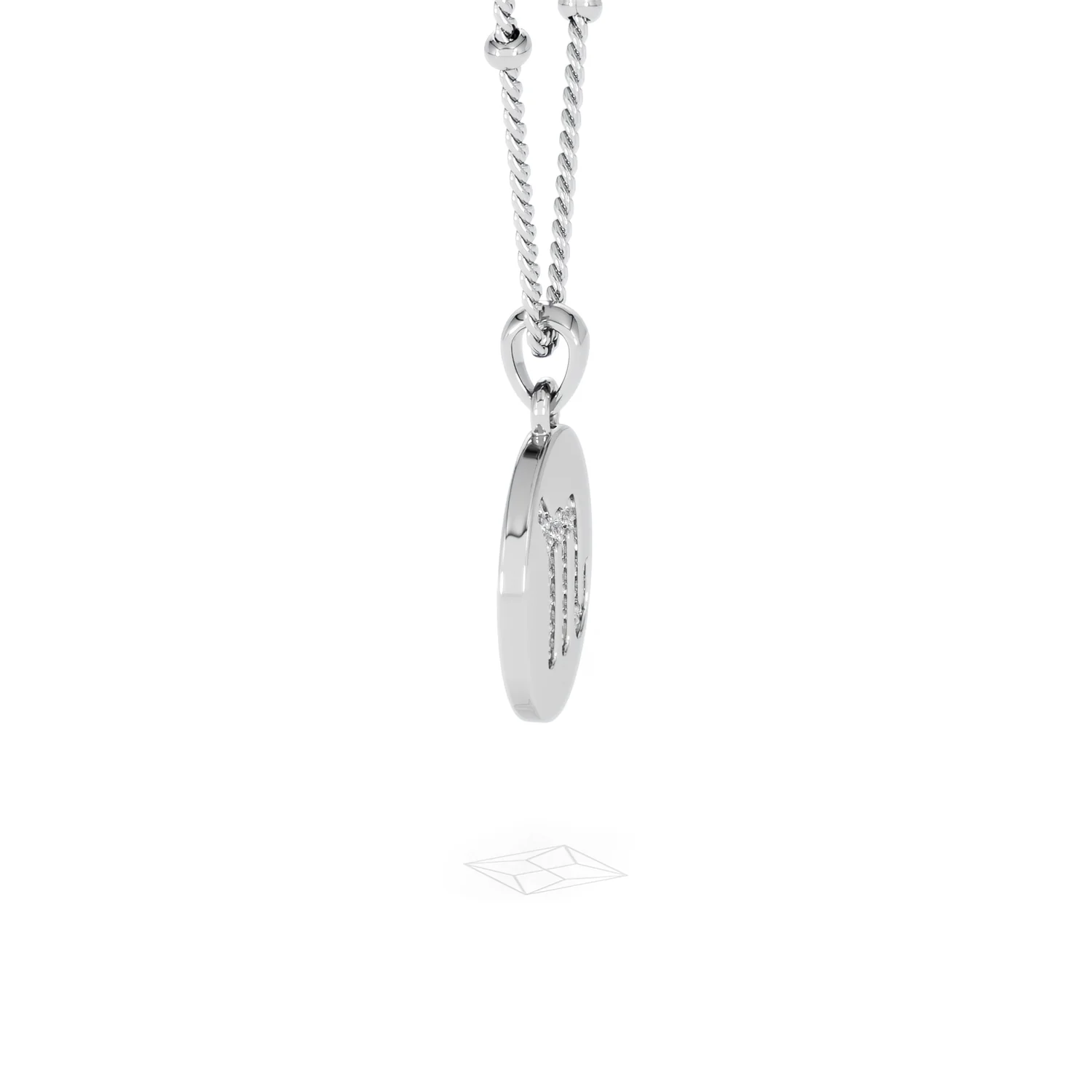 Astrology Scorpio 0.07ct Lab Grown Diamond Medallion Pendant Necklace in Sterling Silver - Image 26