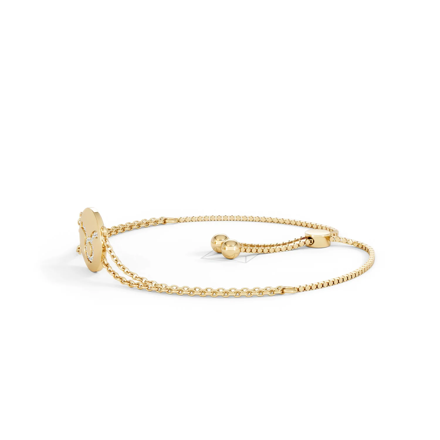 Astrology Taurus 0.07ct Lab Grown Diamond Adjustable Medallion Bracelet 18K Gold Vermeil - Image 74