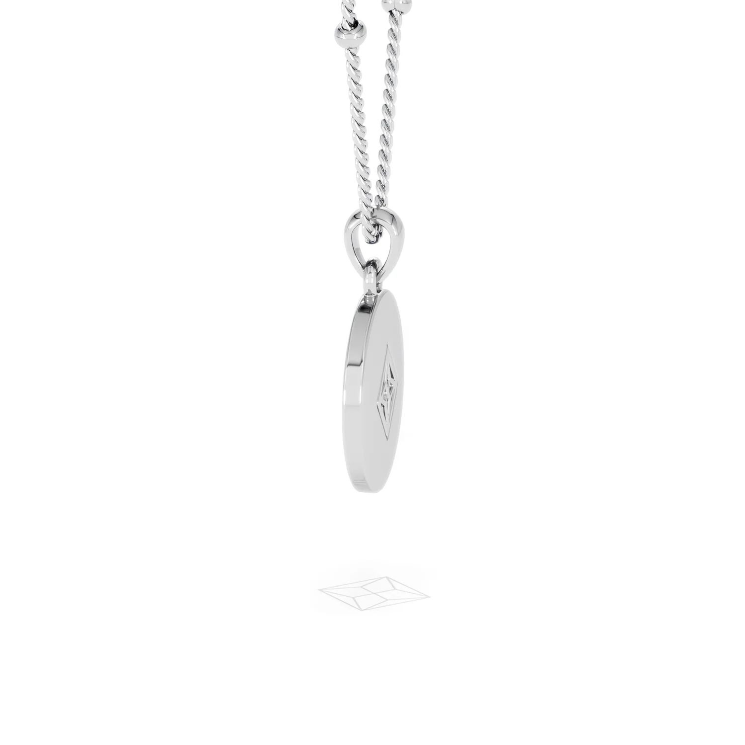 Astrology Taurus 0.07ct Lab Grown Diamond Medallion Pendant Necklace in Sterling Silver - Image 66