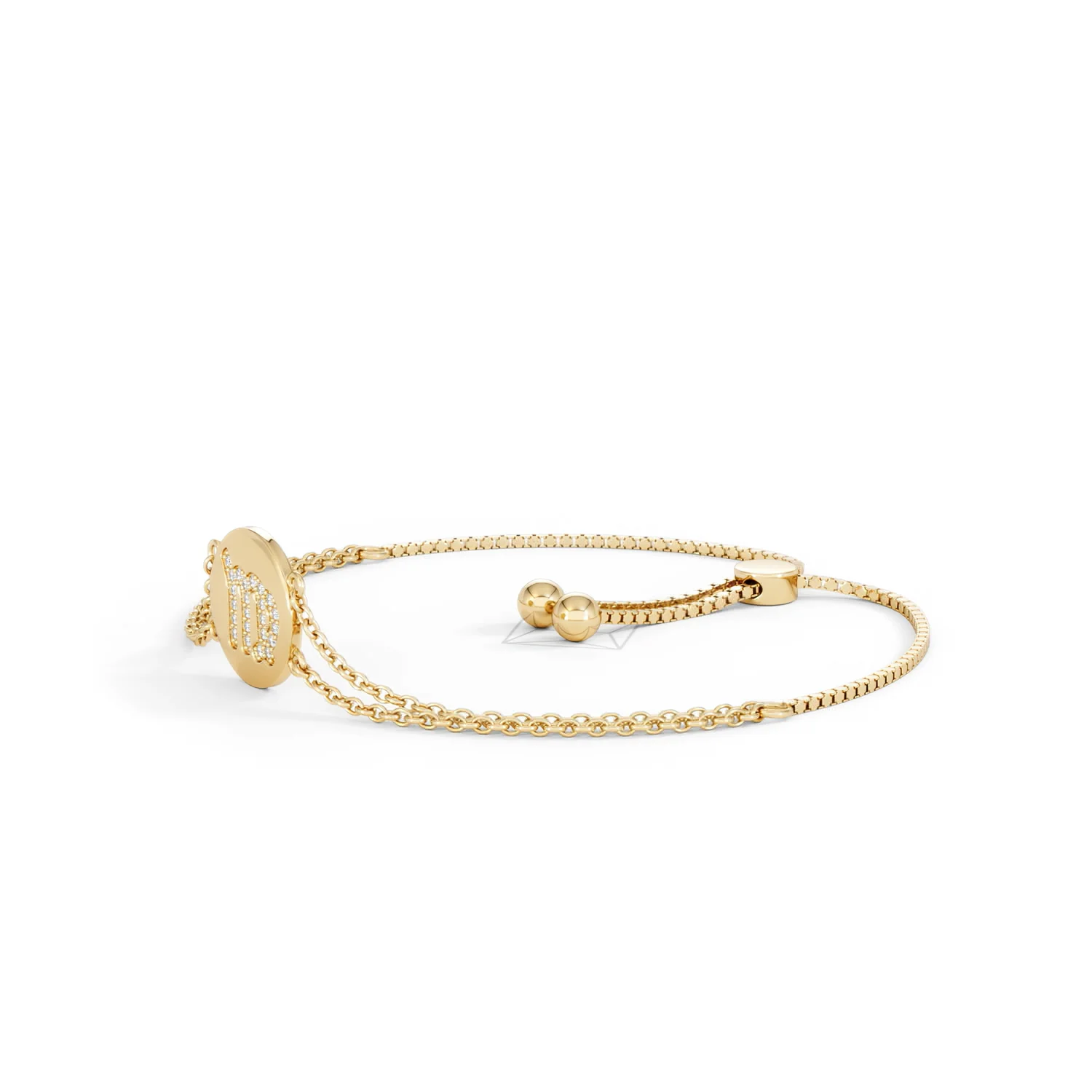 Astrology Virgo 0.07ct Lab Grown Diamond Adjustable Medallion Bracelet 18K Gold Vermeil - Image 76