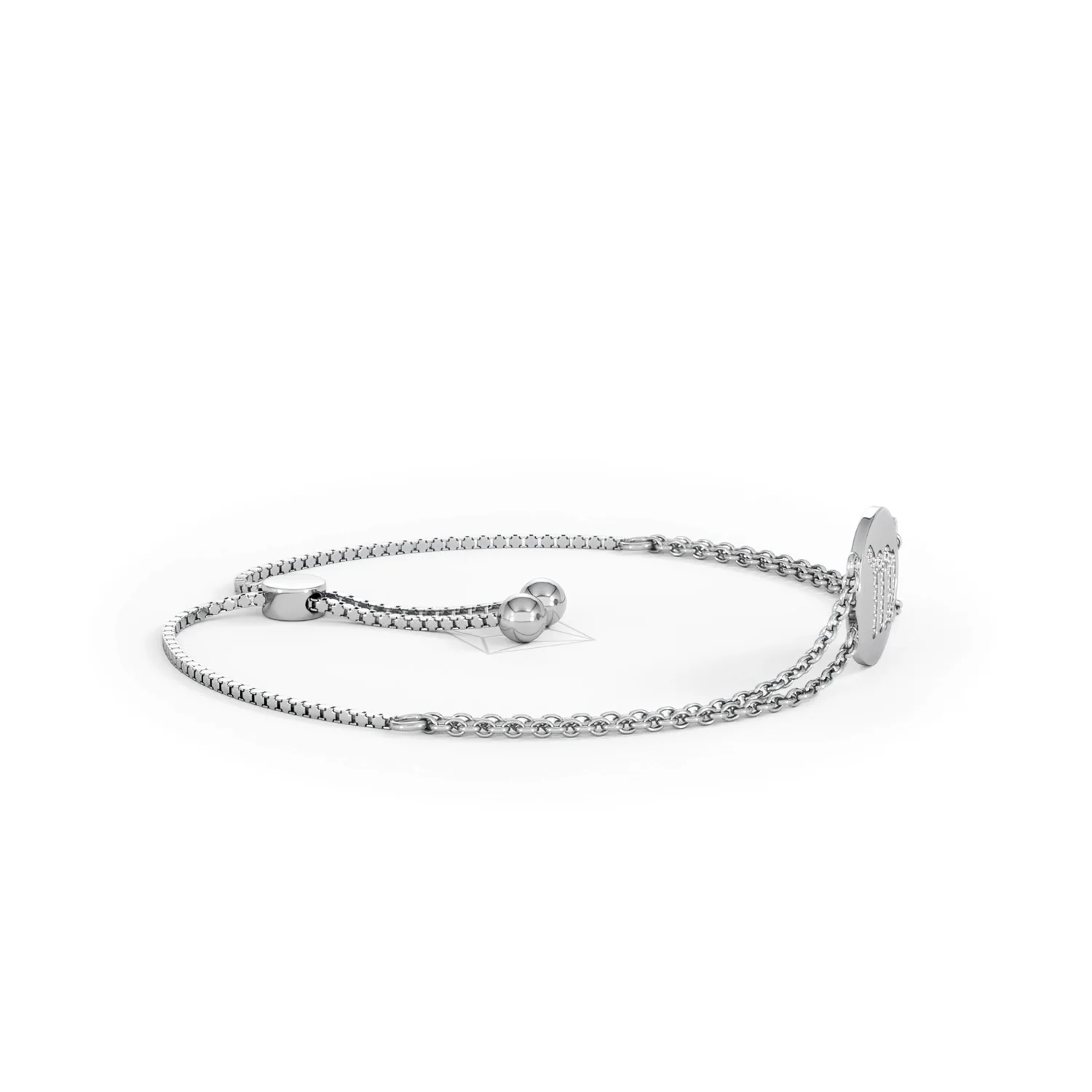 Astrology Virgo 0.07ct Lab Grown Diamond Adjustable Medallion Bracelet Sterling Silver - Image 25