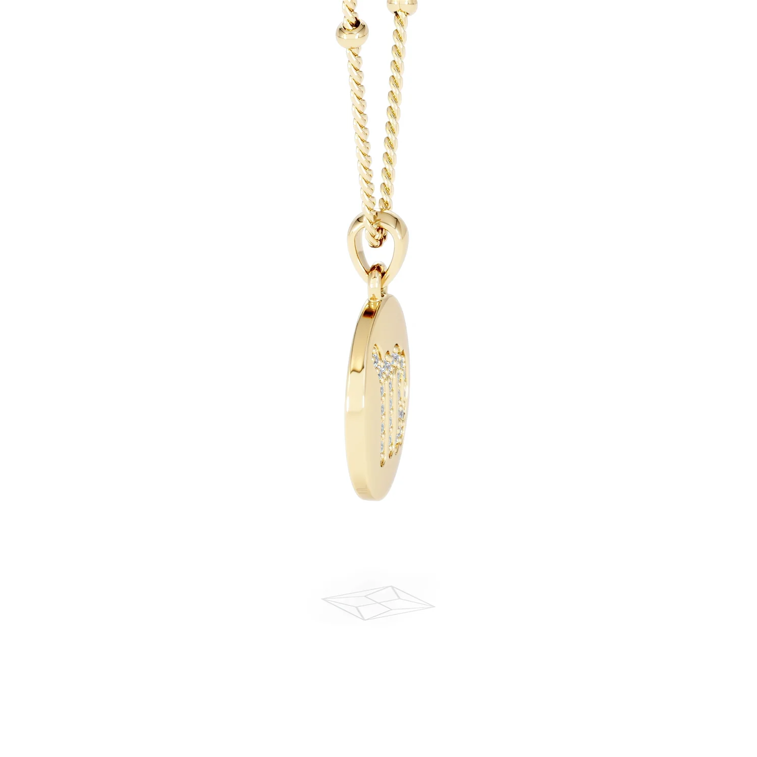 Astrology Virgo 0.07ct Lab Grown Diamond Medallion Pendant Necklace in 18K Gold Vermeil - Image 26