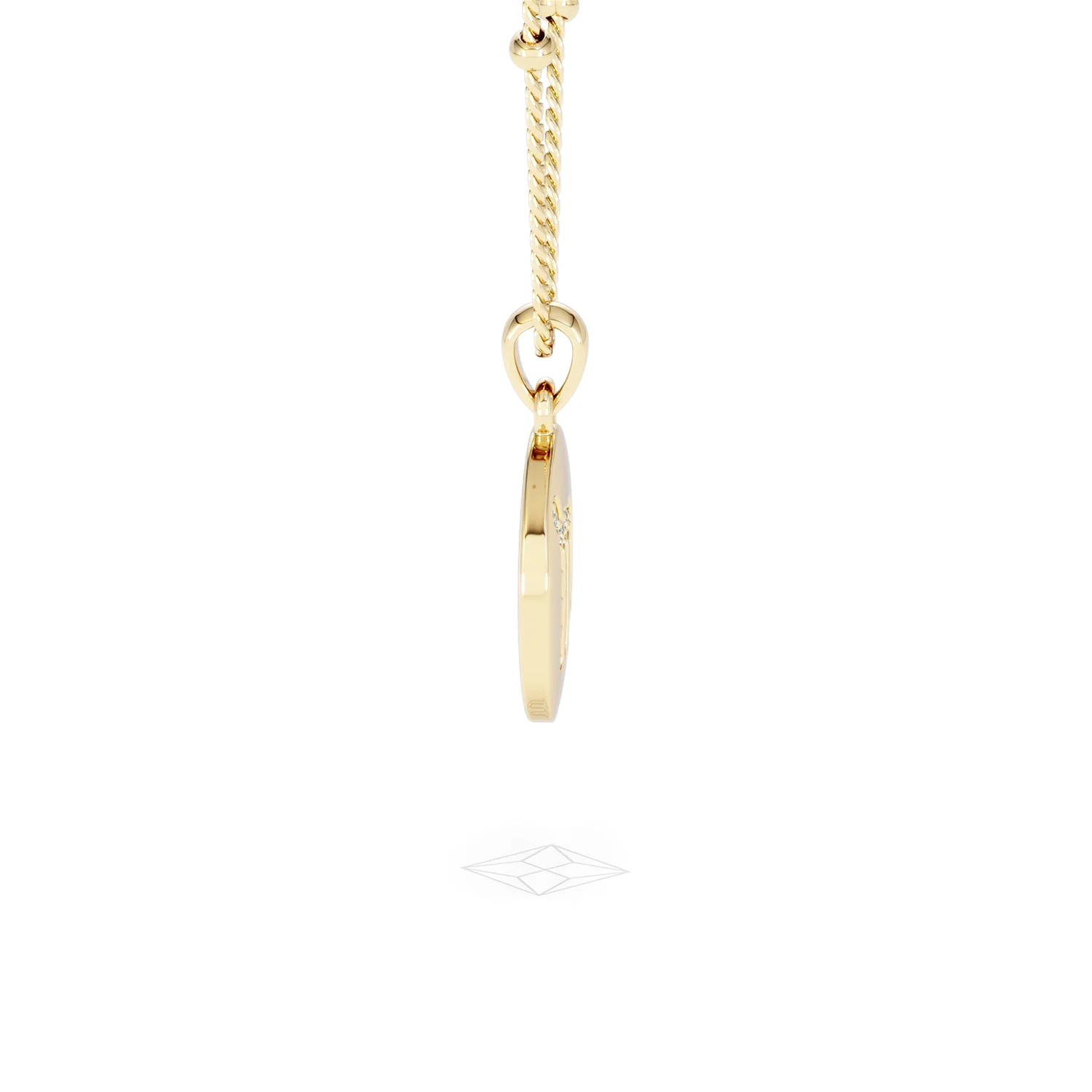 Astrology Virgo 0.07ct Lab Grown Diamond Medallion Pendant Necklace in 18K Gold Vermeil - Image 28