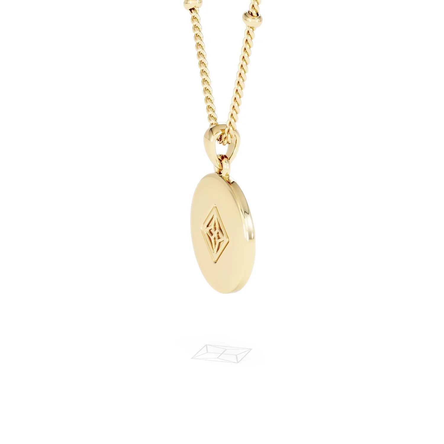 Astrology Virgo 0.07ct Lab Grown Diamond Medallion Pendant Necklace in 18K Gold Vermeil - Image 35