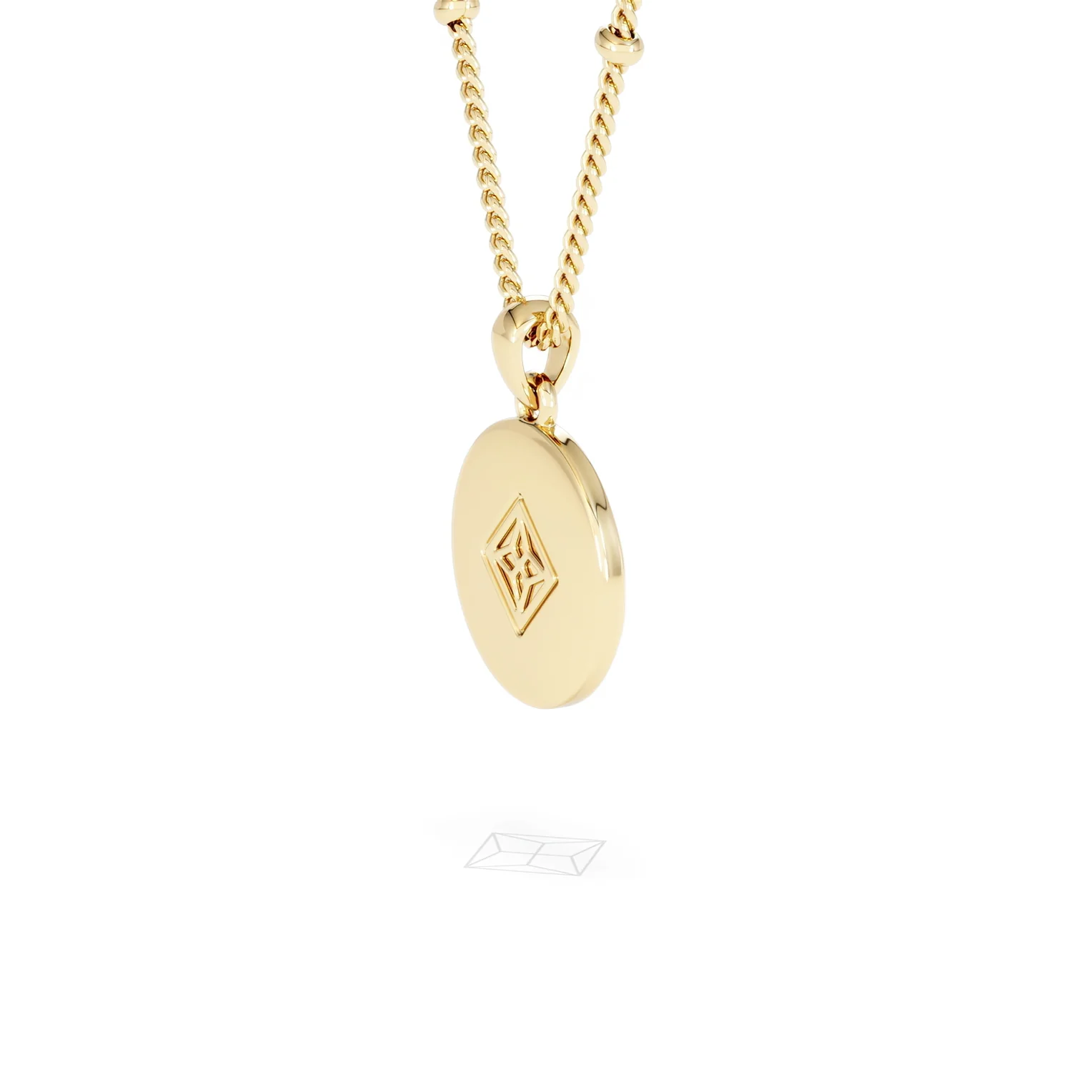 Astrology Virgo 0.07ct Lab Grown Diamond Medallion Pendant Necklace in 18K Gold Vermeil - Image 36