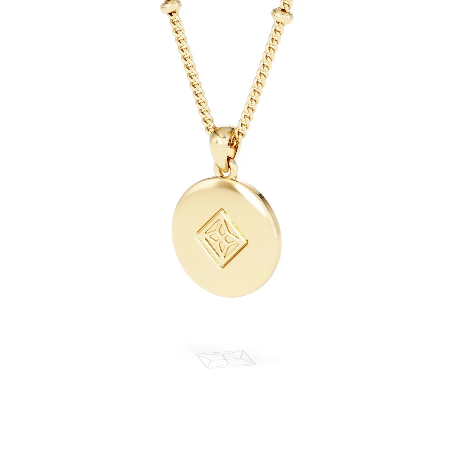 Astrology Virgo 0.07ct Lab Grown Diamond Medallion Pendant Necklace in 18K Gold Vermeil - Image 42