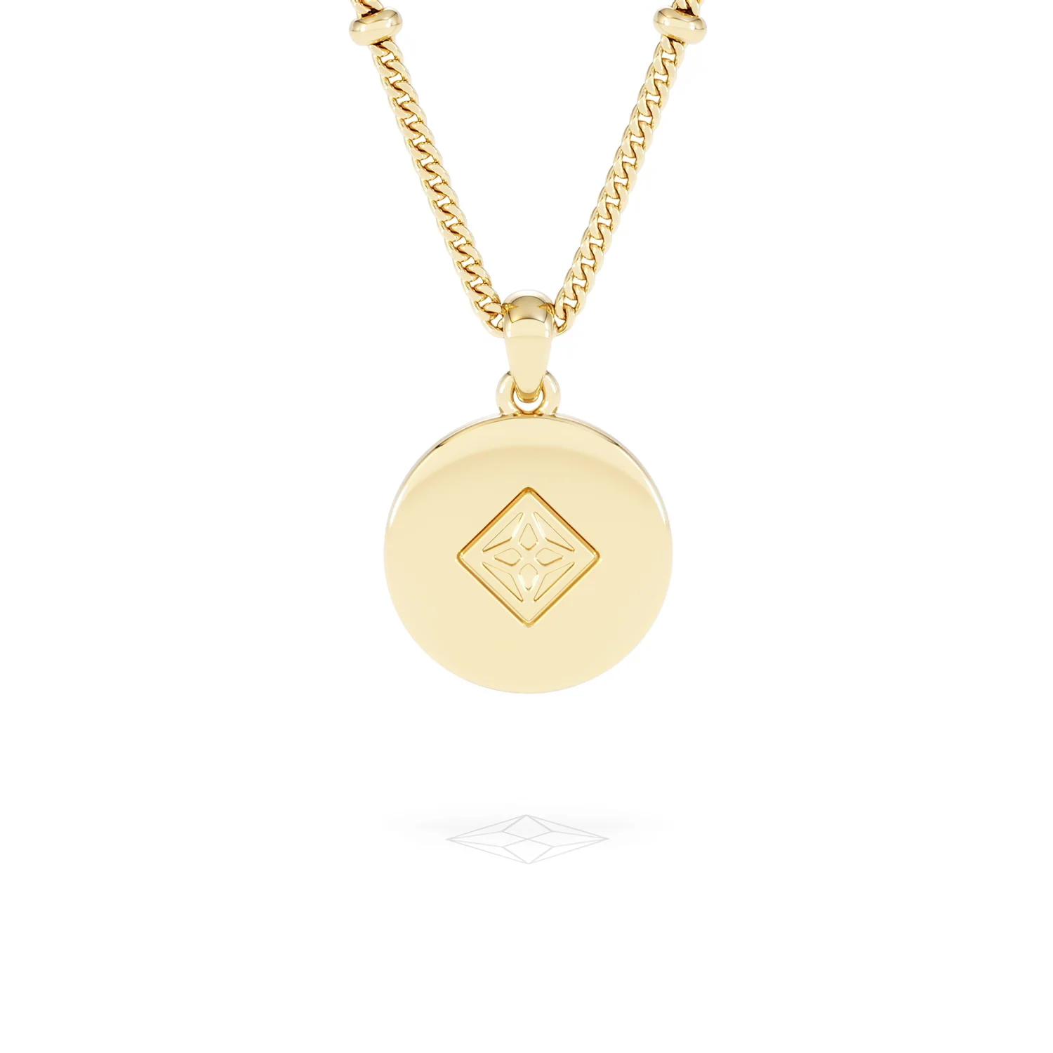 Astrology Virgo 0.07ct Lab Grown Diamond Medallion Pendant Necklace in 18K Gold Vermeil - Image 49