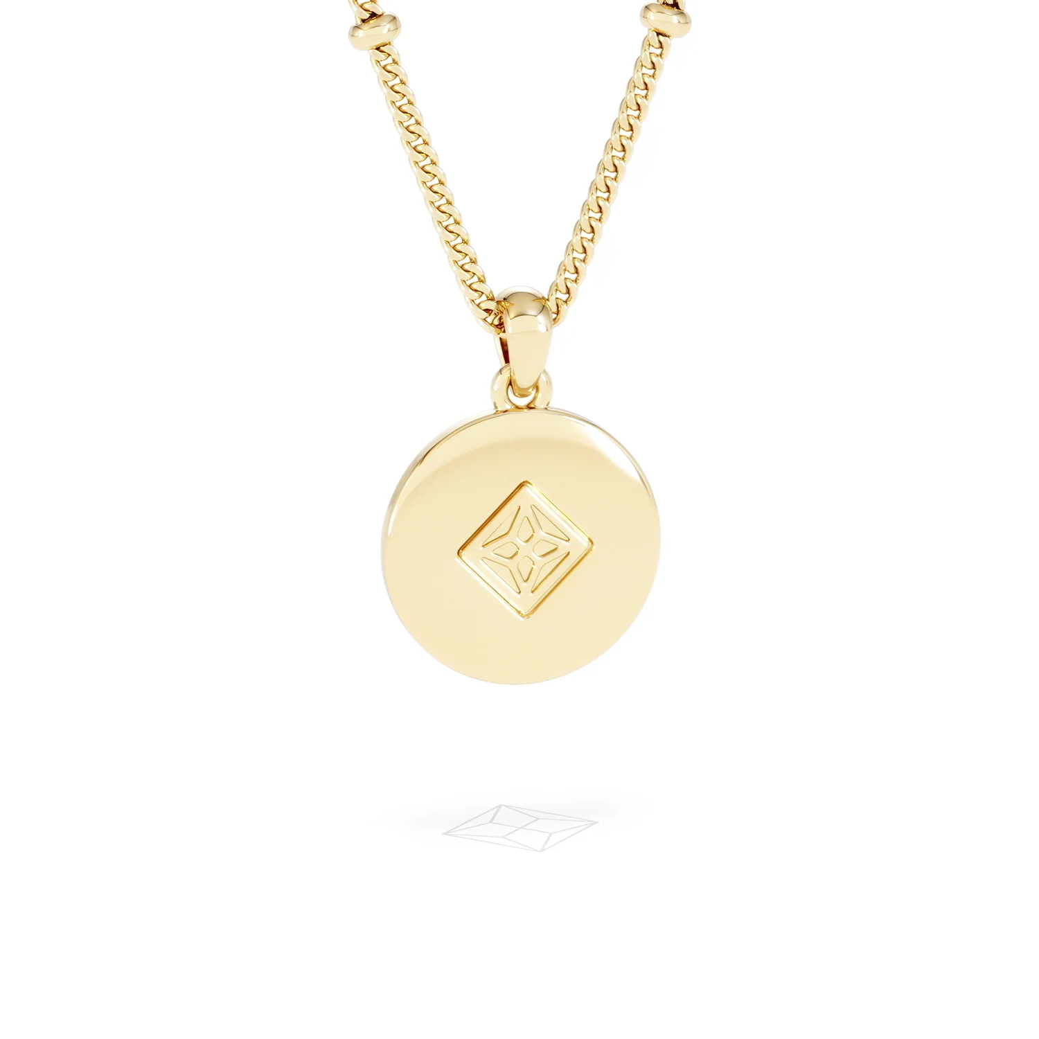 Astrology Virgo 0.07ct Lab Grown Diamond Medallion Pendant Necklace in 18K Gold Vermeil - Image 52