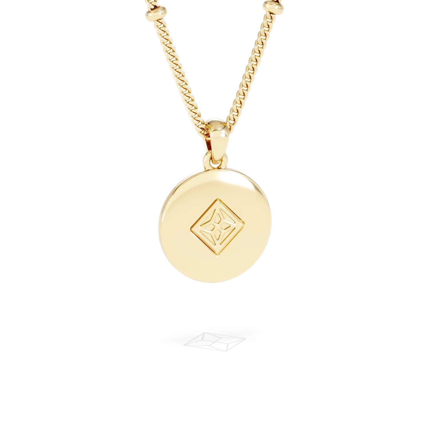 Astrology Virgo 0.07ct Lab Grown Diamond Medallion Pendant Necklace in 18K Gold Vermeil - Image 53
