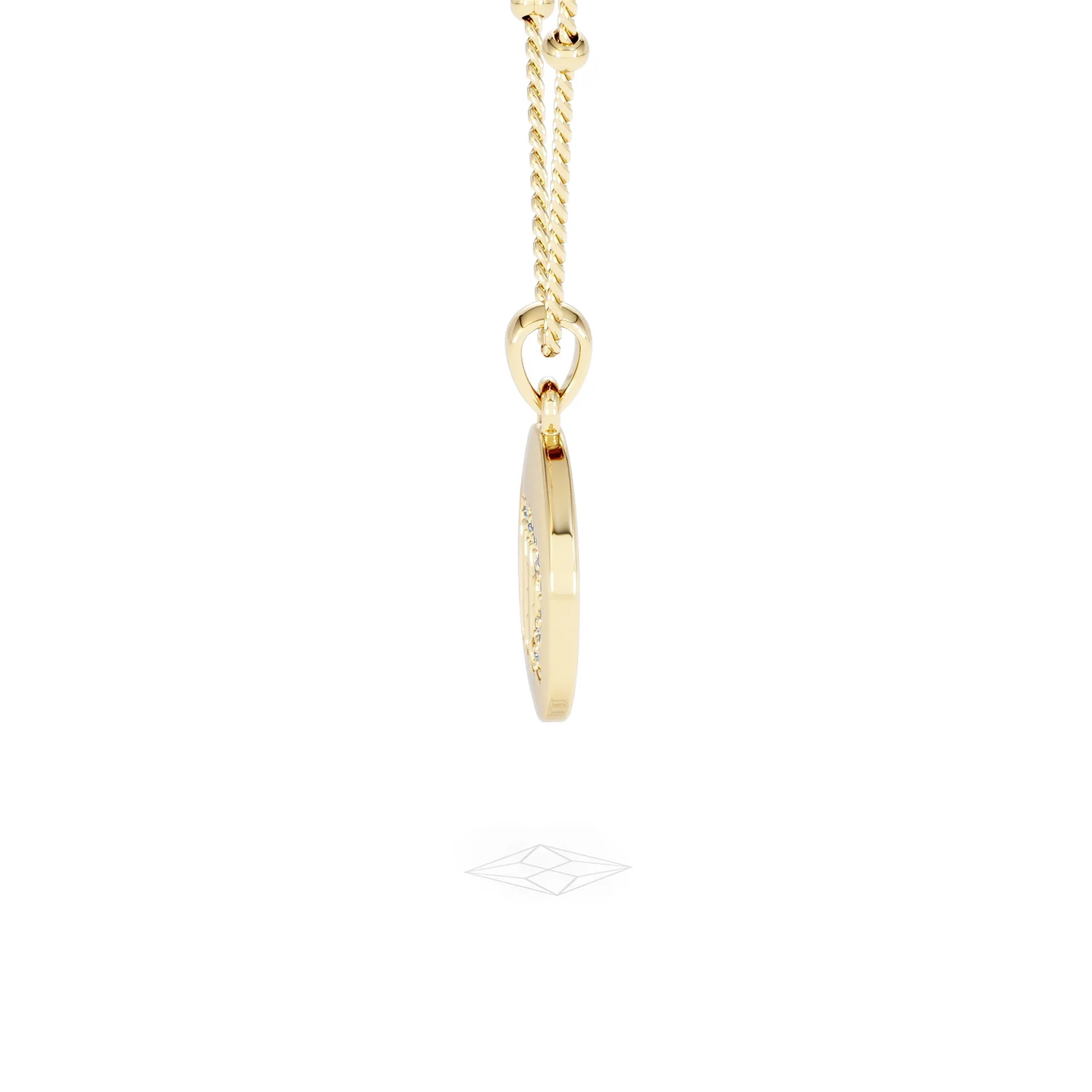 Astrology Virgo 0.07ct Lab Grown Diamond Medallion Pendant Necklace in 18K Gold Vermeil - Image 70