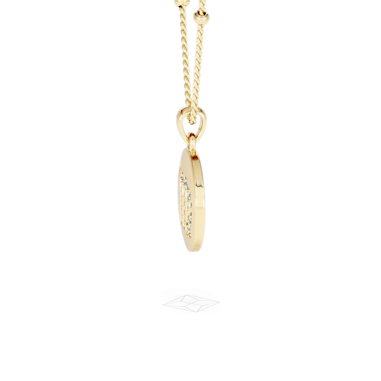 Astrology Virgo 0.07ct Lab Grown Diamond Medallion Pendant Necklace in 18K Gold Vermeil - Image 71