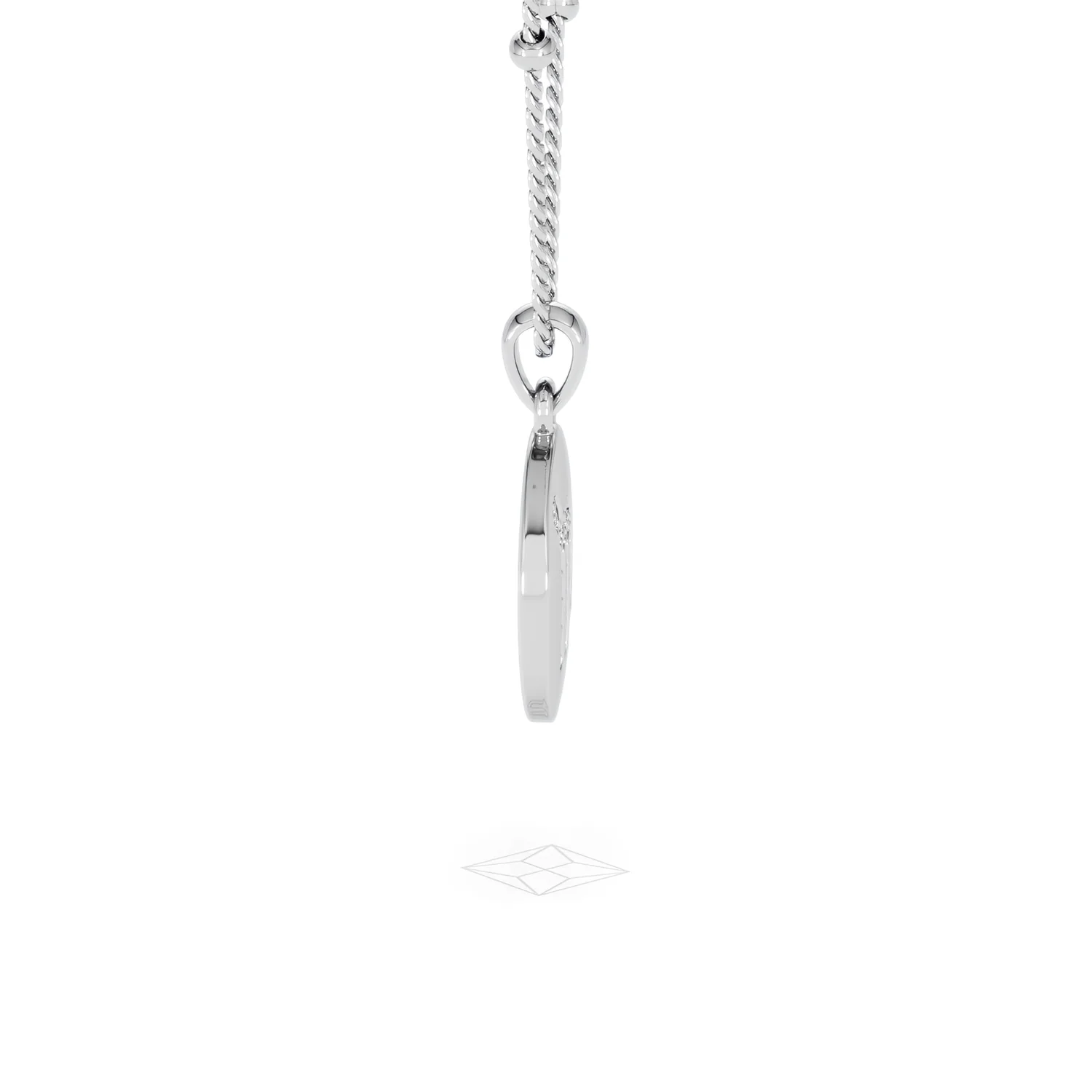 Astrology Virgo 0.07ct Lab Grown Diamond Medallion Pendant Necklace in Sterling Silver - Image 28
