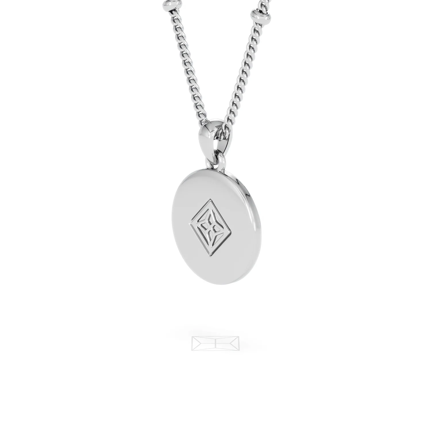 Astrology Virgo 0.07ct Lab Grown Diamond Medallion Pendant Necklace in Sterling Silver - Image 39