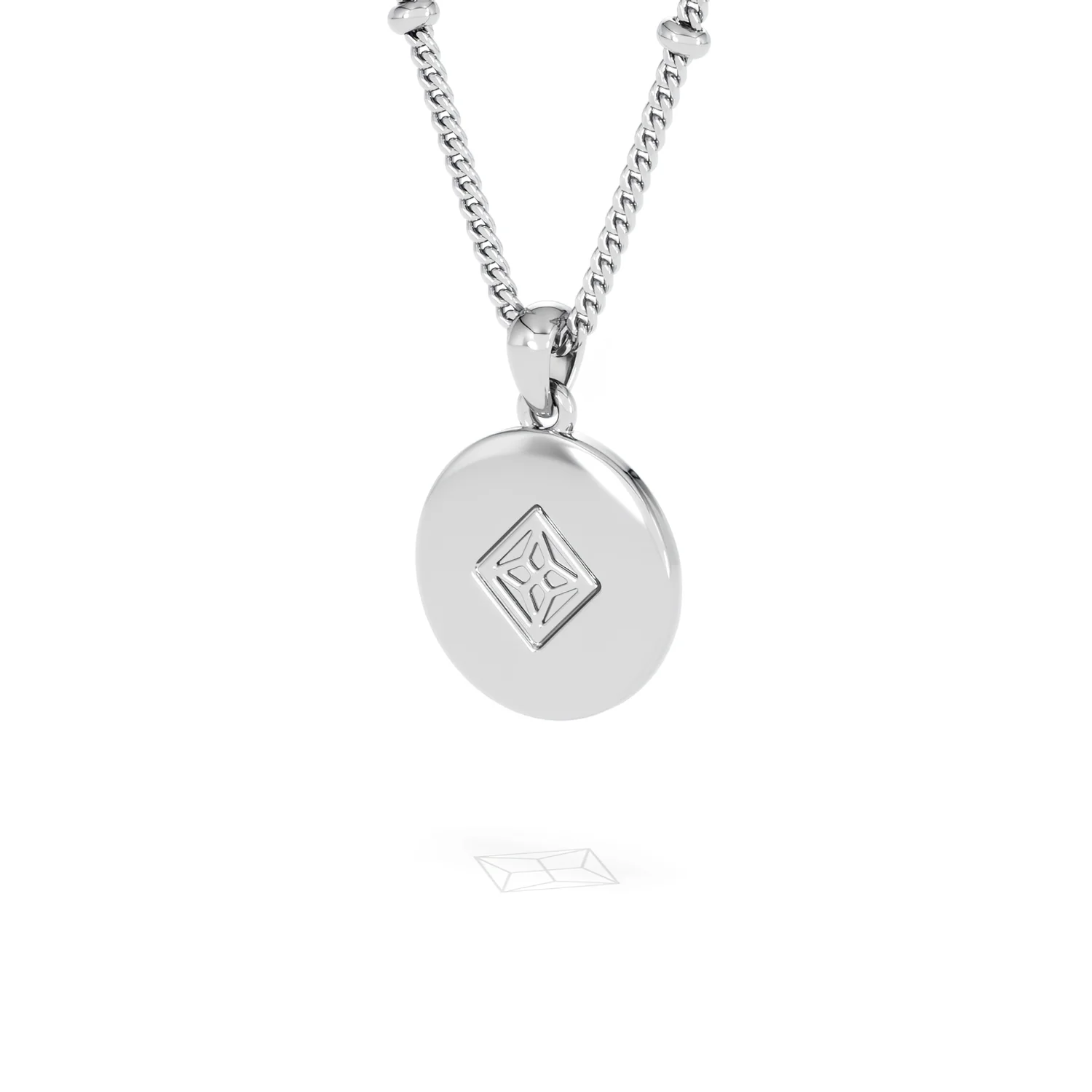 Astrology Virgo 0.07ct Lab Grown Diamond Medallion Pendant Necklace in Sterling Silver - Image 42