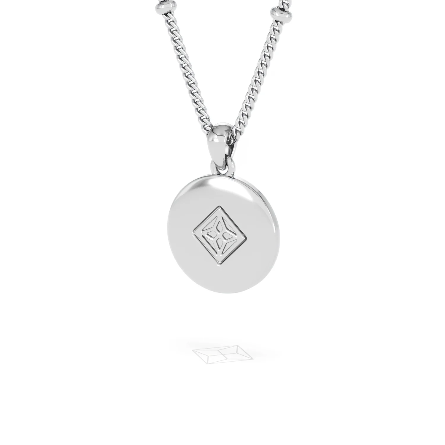Astrology Virgo 0.07ct Lab Grown Diamond Medallion Pendant Necklace in Sterling Silver - Image 43