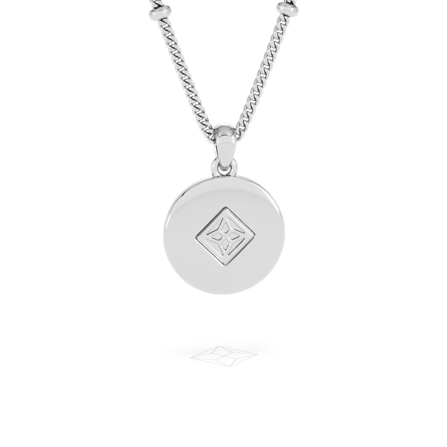 Astrology Virgo 0.07ct Lab Grown Diamond Medallion Pendant Necklace in Sterling Silver - Image 51