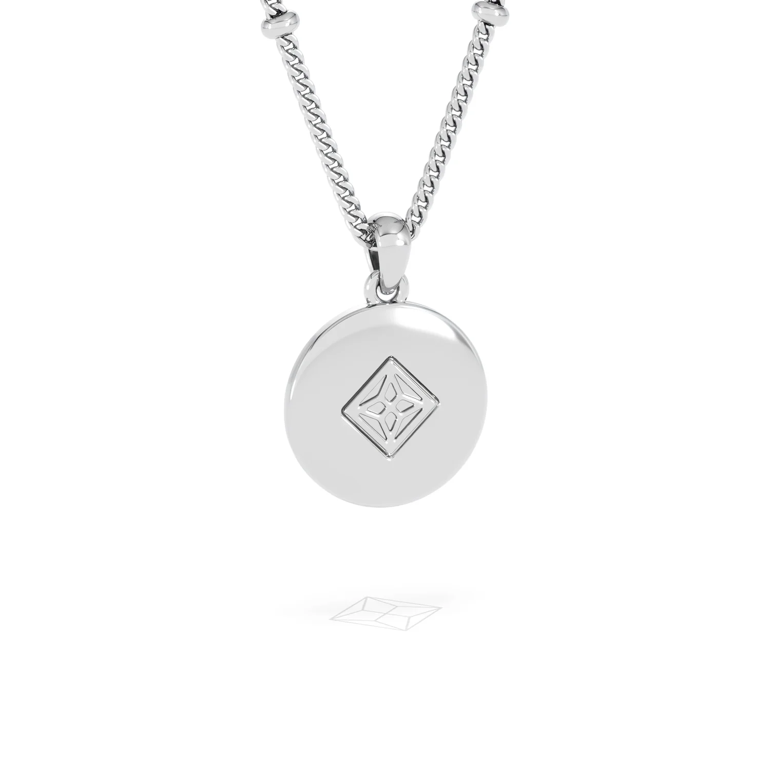 Astrology Virgo 0.07ct Lab Grown Diamond Medallion Pendant Necklace in Sterling Silver - Image 53