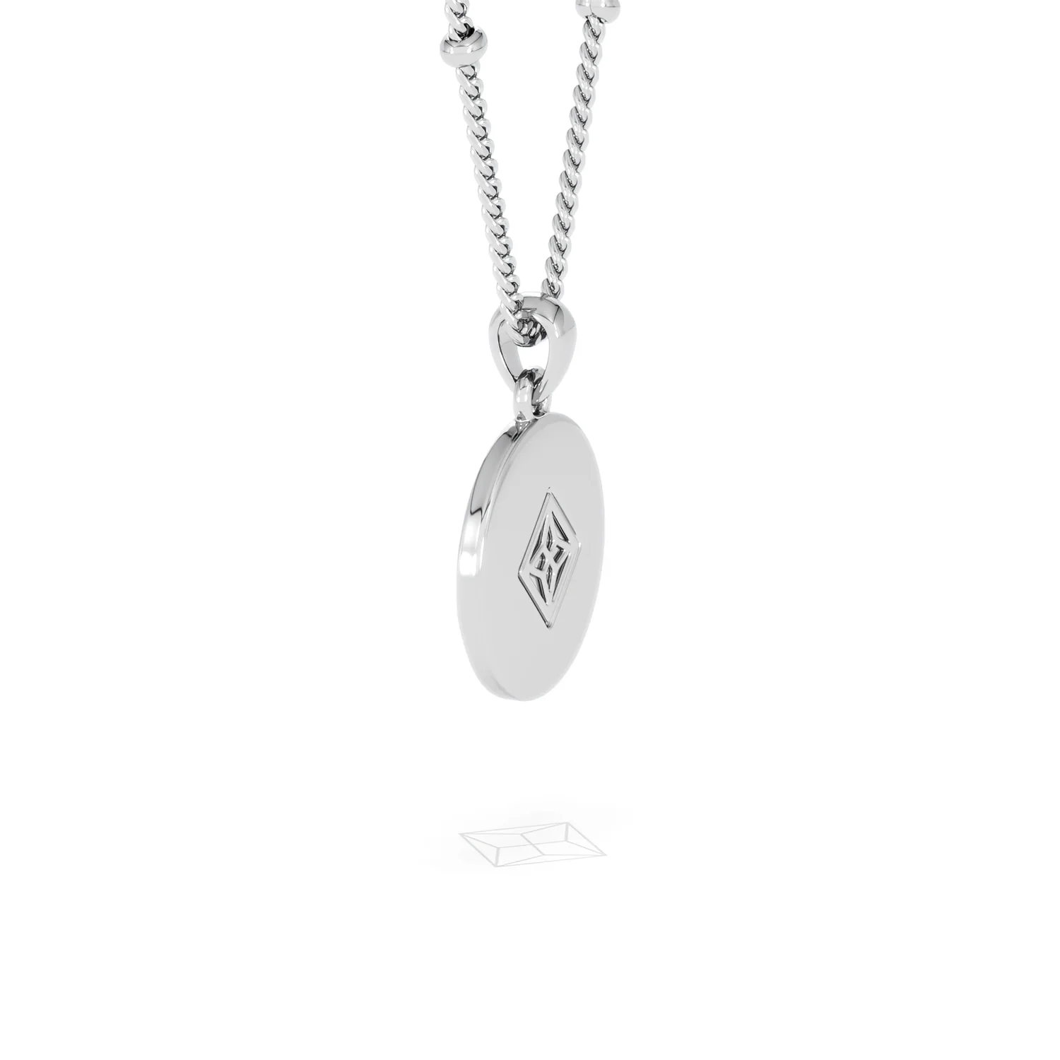 Astrology Virgo 0.07ct Lab Grown Diamond Medallion Pendant Necklace in Sterling Silver - Image 63