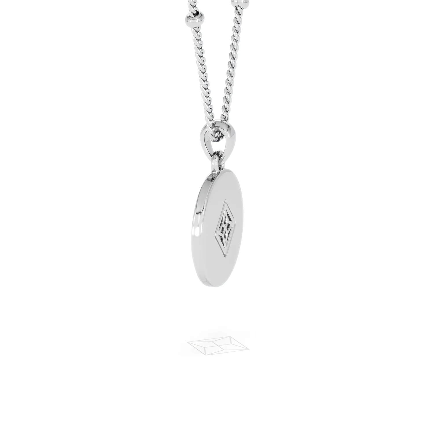 Astrology Virgo 0.07ct Lab Grown Diamond Medallion Pendant Necklace in Sterling Silver - Image 64