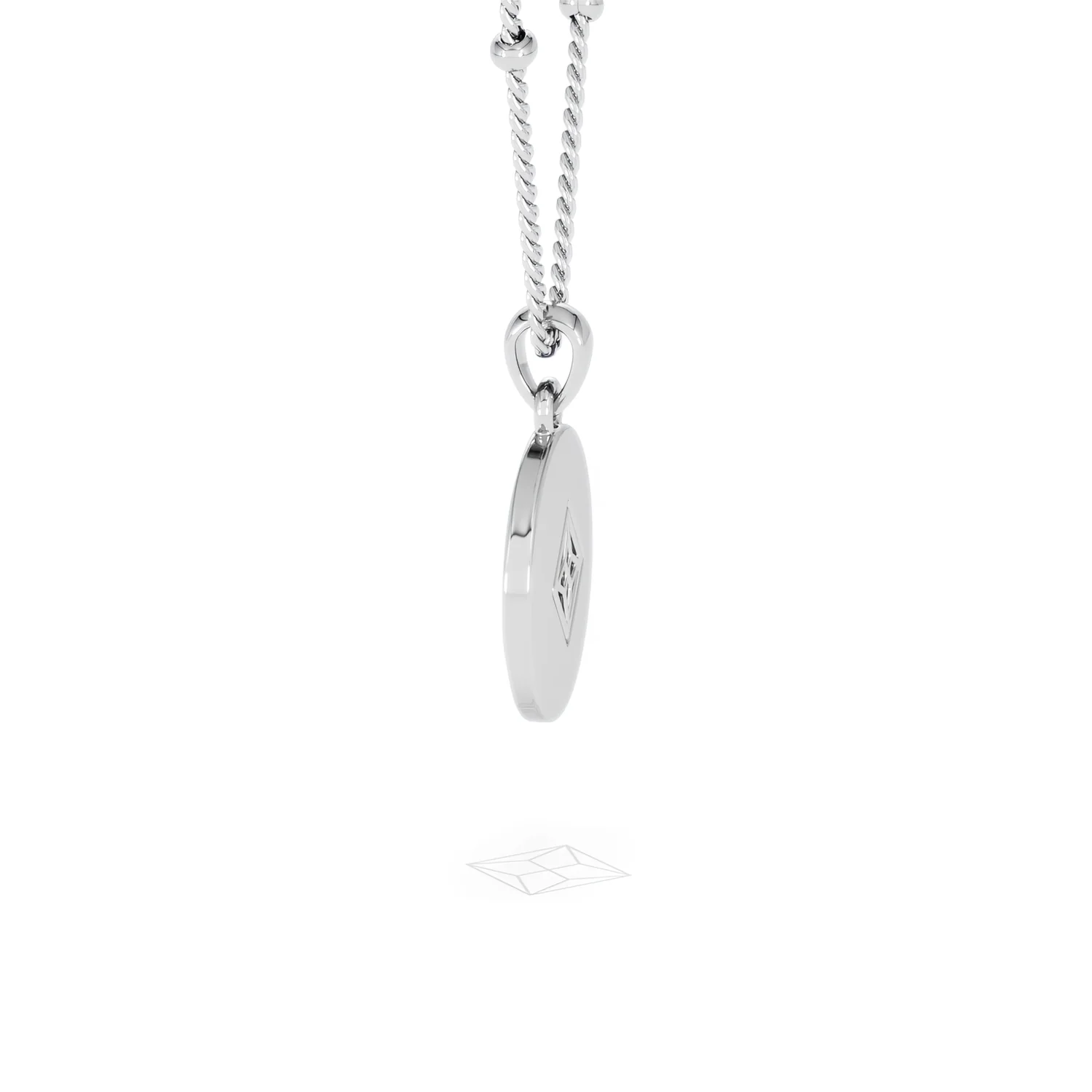 Astrology Virgo 0.07ct Lab Grown Diamond Medallion Pendant Necklace in Sterling Silver - Image 66
