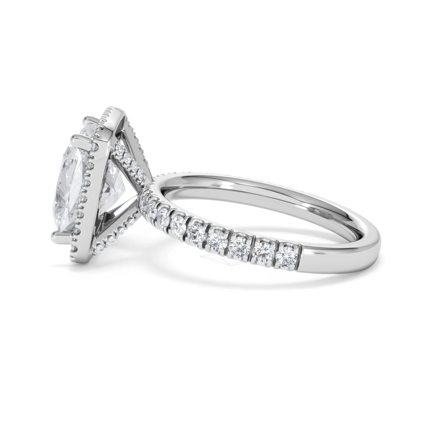Beatrice 5.75ct Lab Diamond Cushion Cut Engagement Ring in 18K White Gold G/VS1 - Image 69