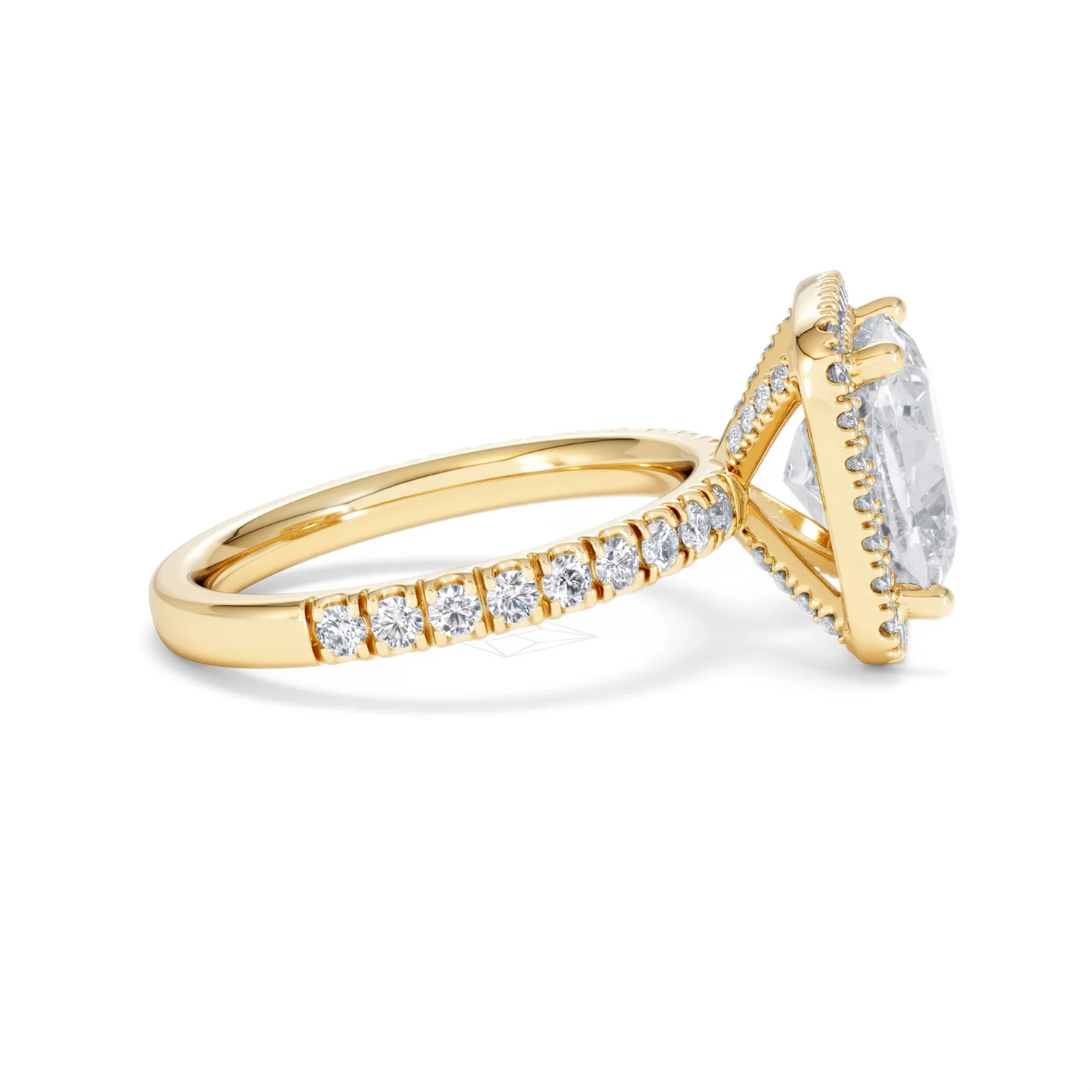 Beatrice 5.75ct Lab Diamond Cushion Cut Engagement Ring in 18K Yellow Gold G/VS1 - Image 28