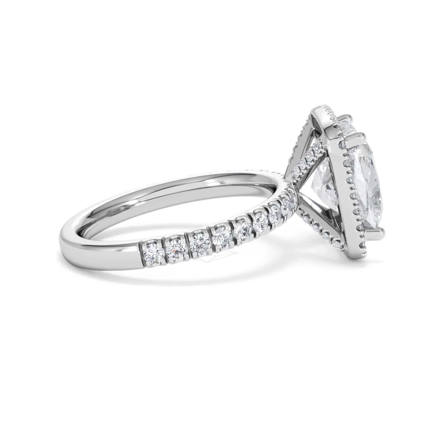 Beatrice 5.75ct Lab Diamond Cushion Cut Engagement Ring in Platinum G/VS1 - Image 31