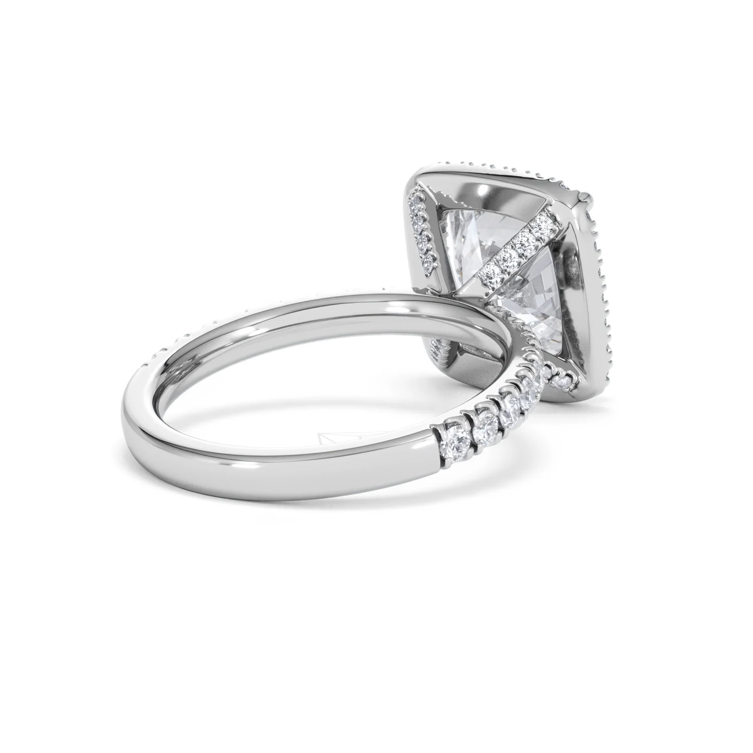 Beatrice 5.75ct Lab Diamond Cushion Cut Engagement Ring in Platinum G/VS1 - Image 41