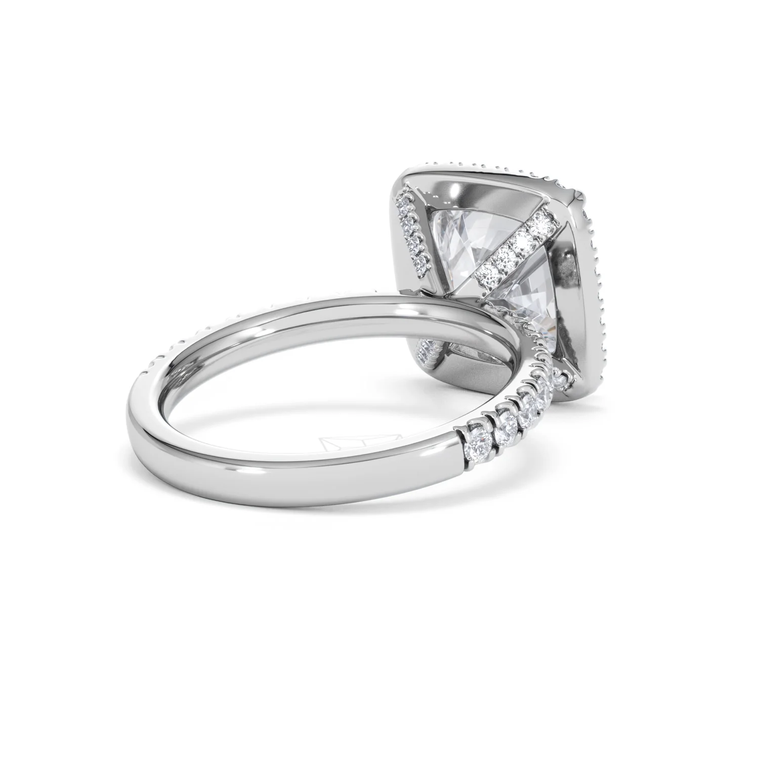 Beatrice 5.75ct Lab Diamond Cushion Cut Engagement Ring in Platinum G/VS1 - Image 42