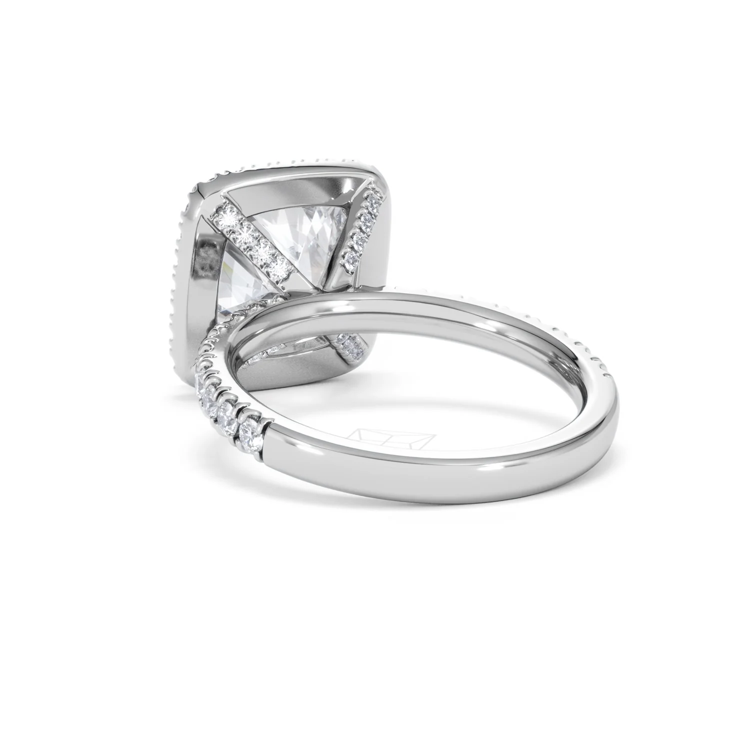 Beatrice 5.75ct Lab Diamond Cushion Cut Engagement Ring in Platinum G/VS1 - Image 56